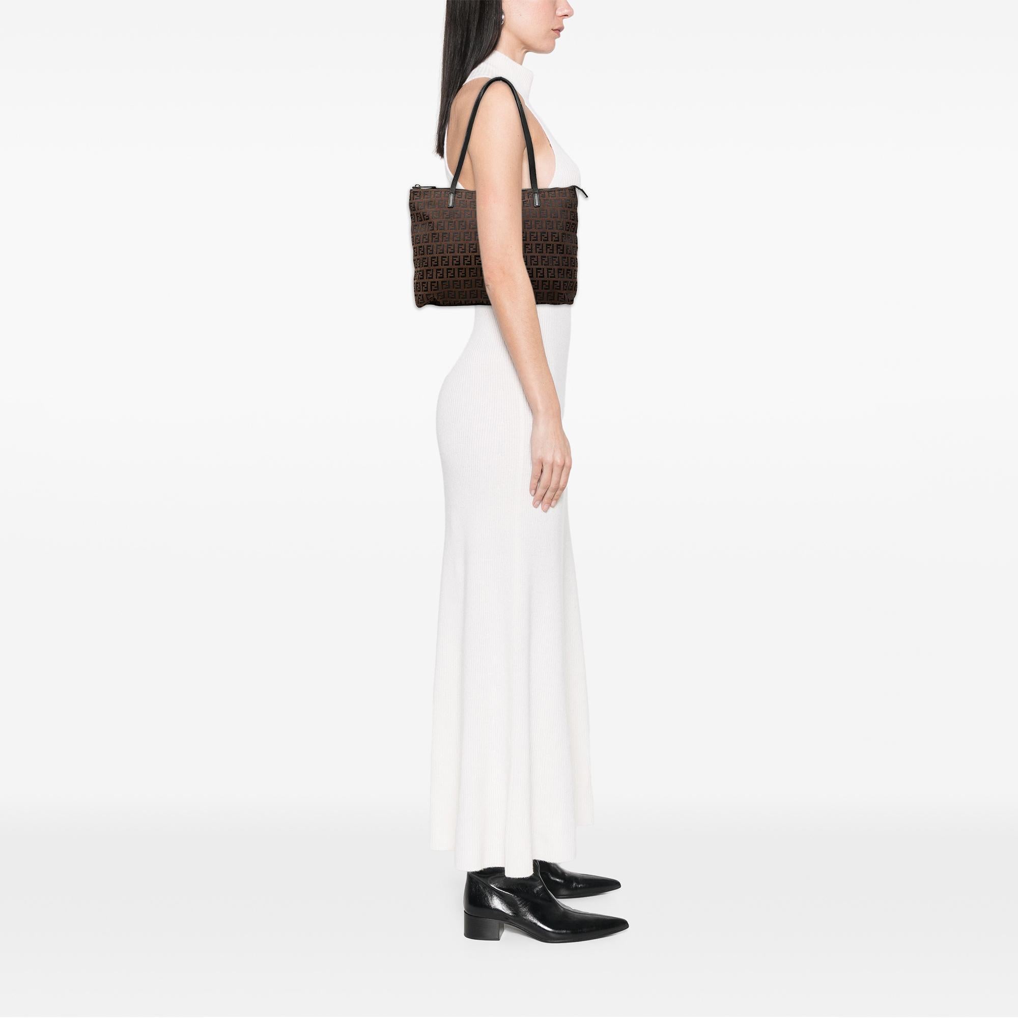 Fendi Small Zucchino Canvas Tote