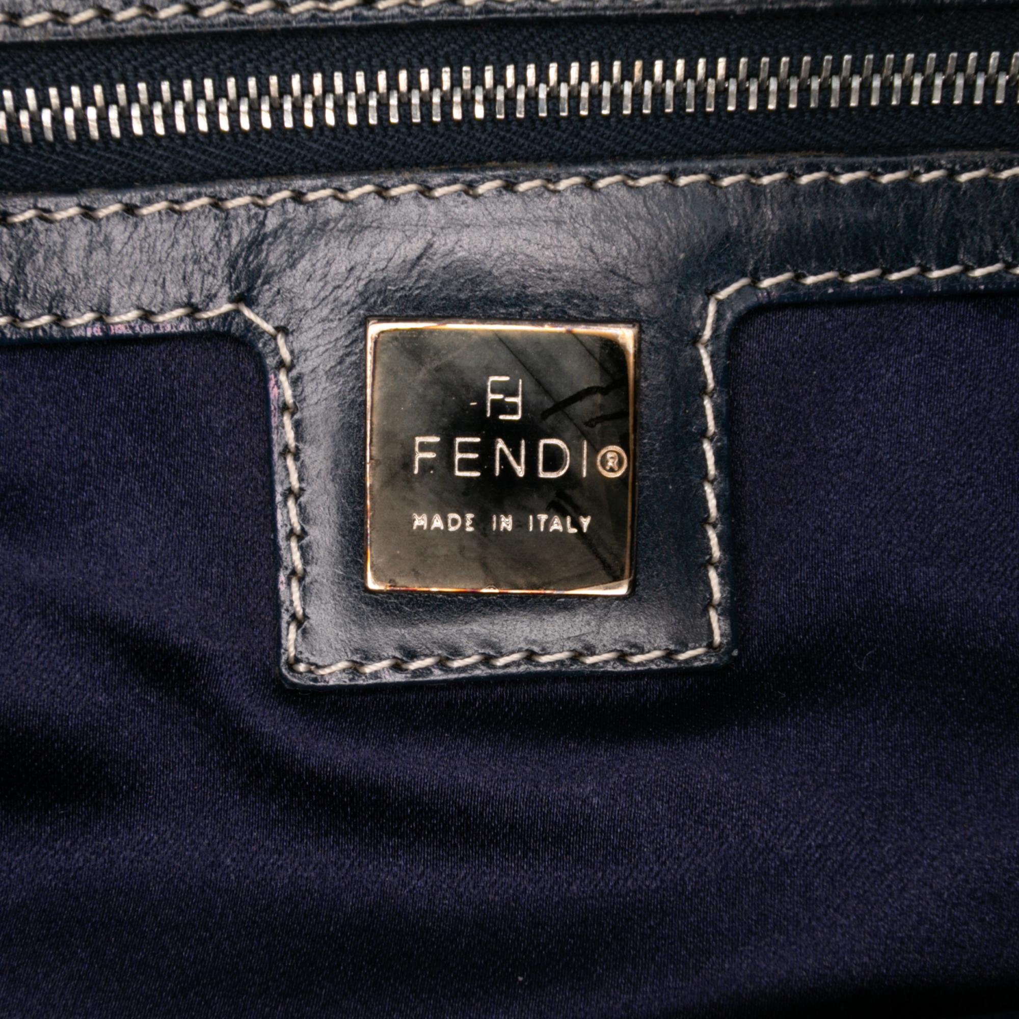 Fendi Small Zucchino Canvas Twins Tote