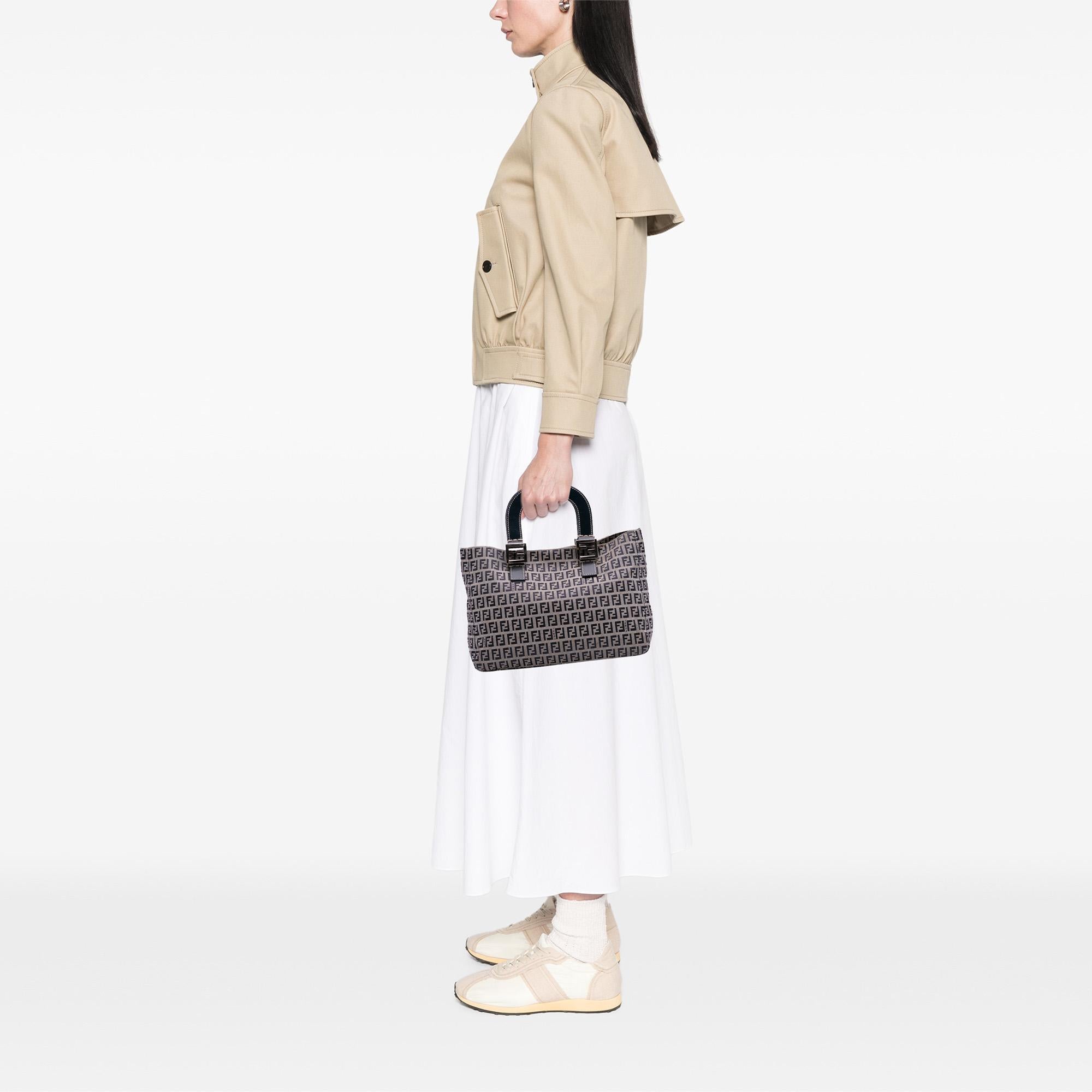 Fendi Small Zucchino Canvas Twins Tote