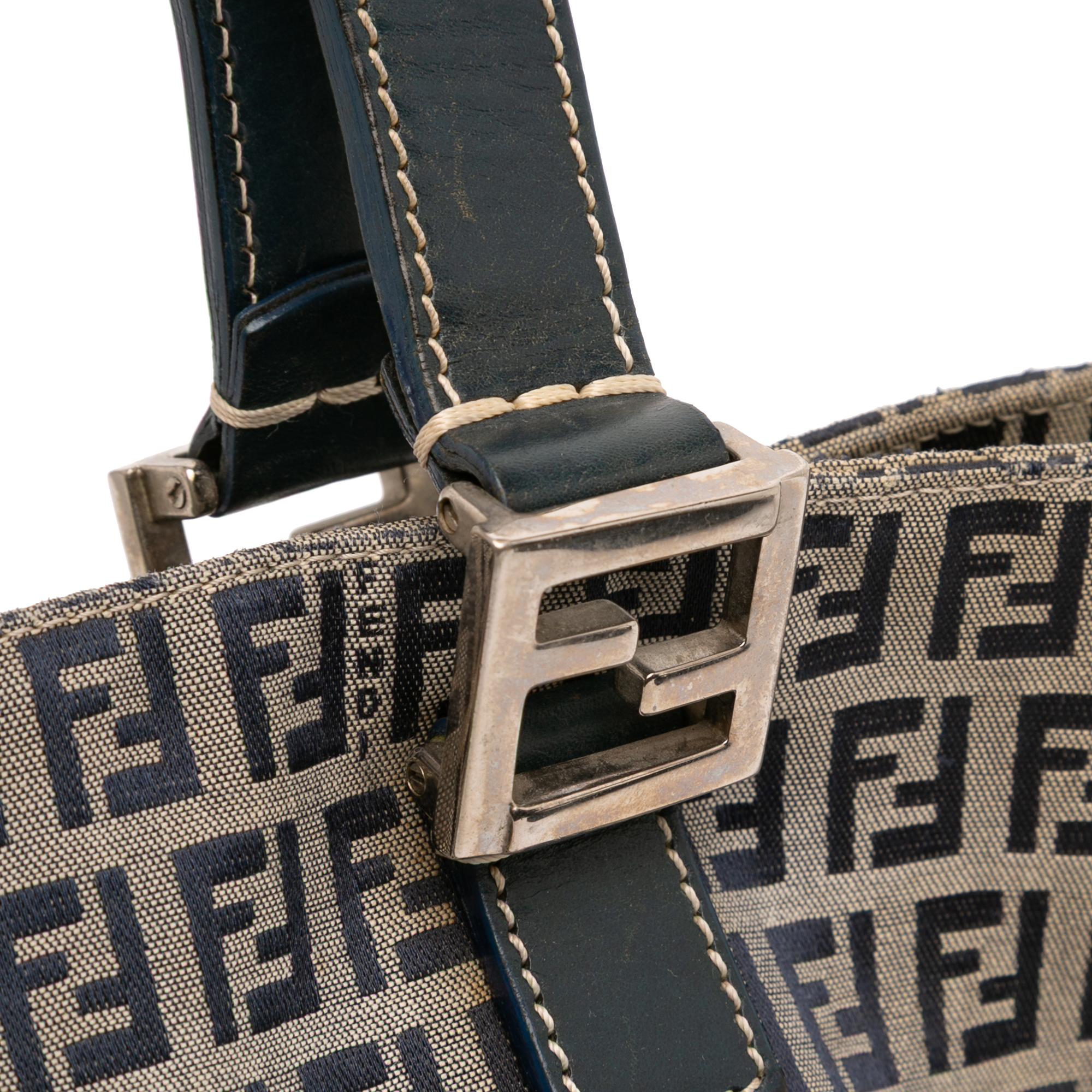 Fendi Small Zucchino Canvas Twins Tote