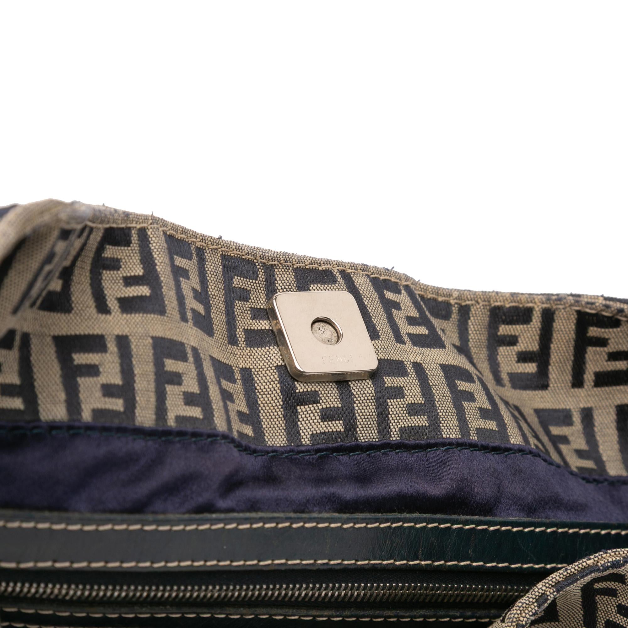 Fendi Small Zucchino Canvas Twins Tote