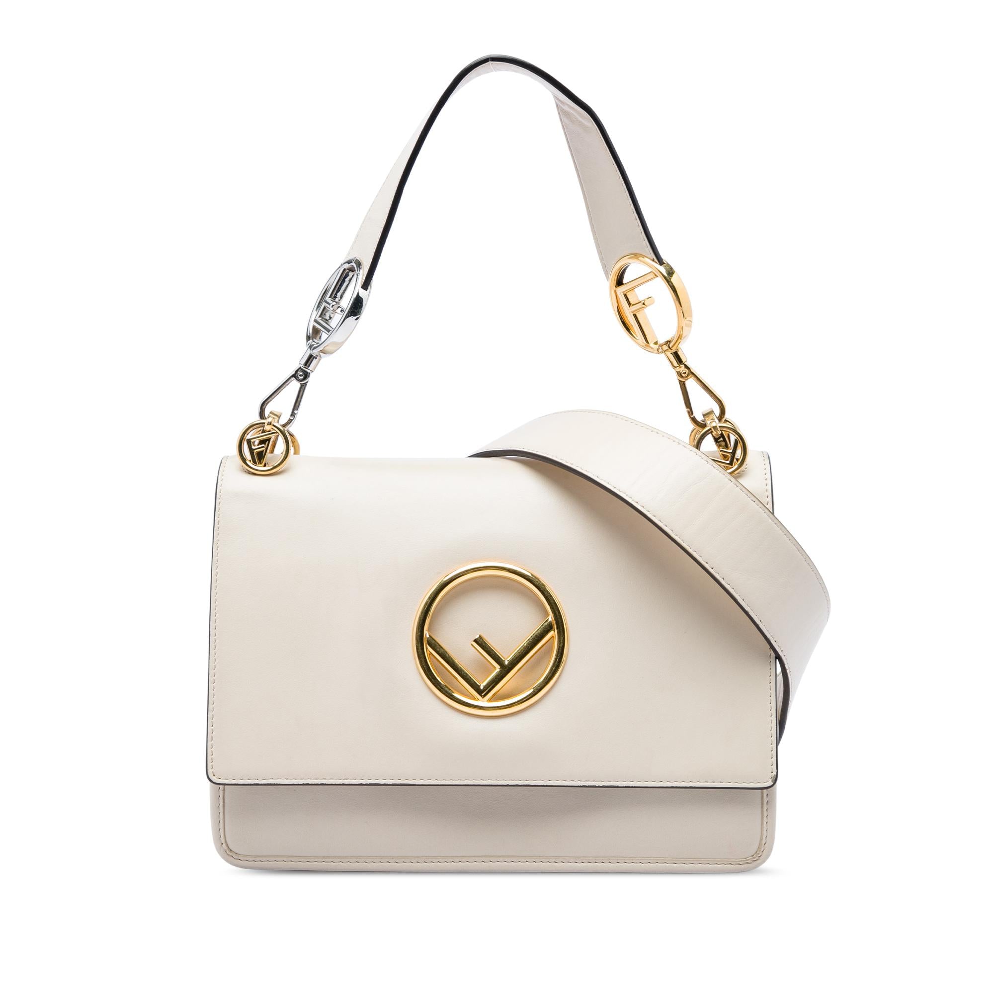 Fendi Smooth Leather Kan I F Satchel