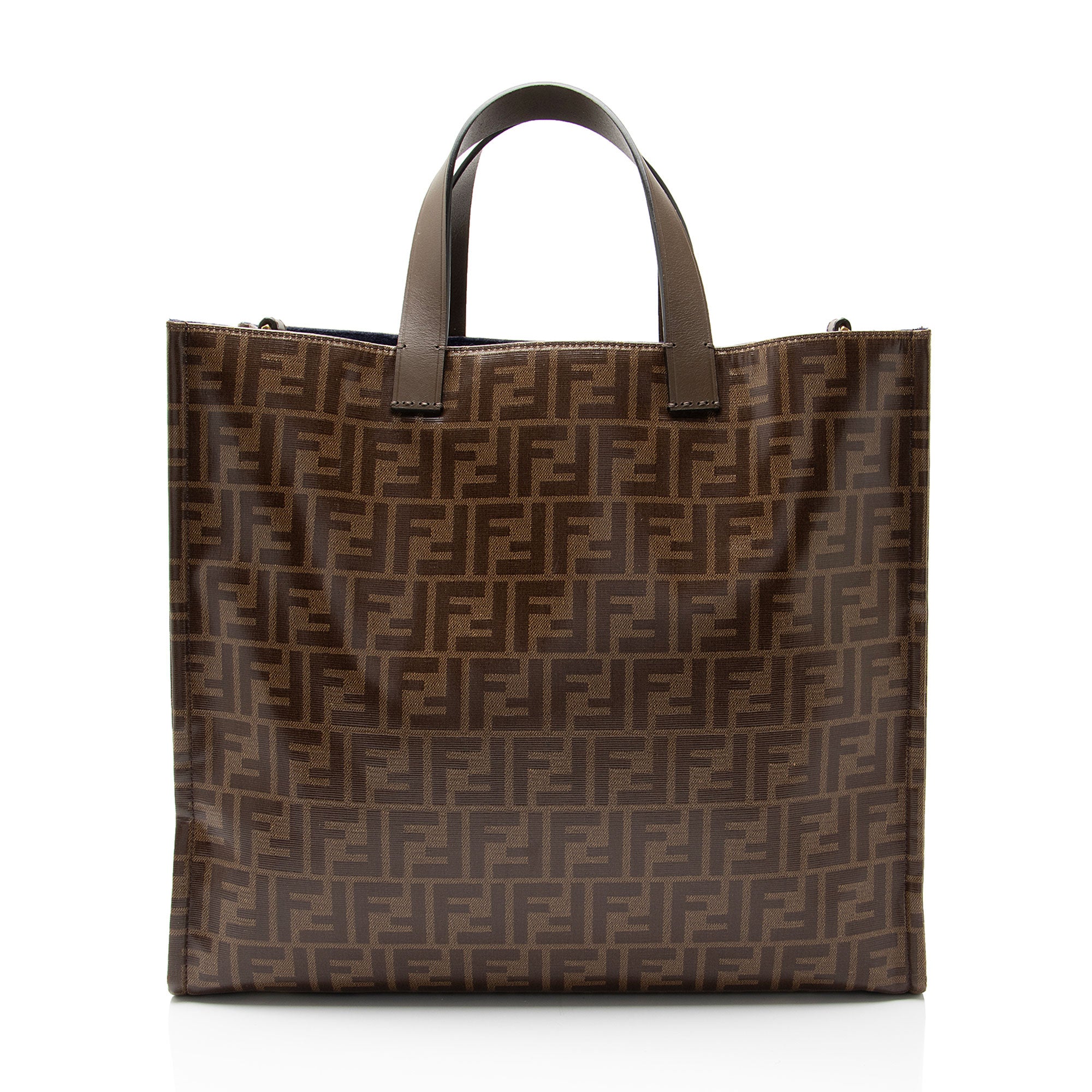 Fendi Spalmati Fila Mania Logo Shopper Tote
