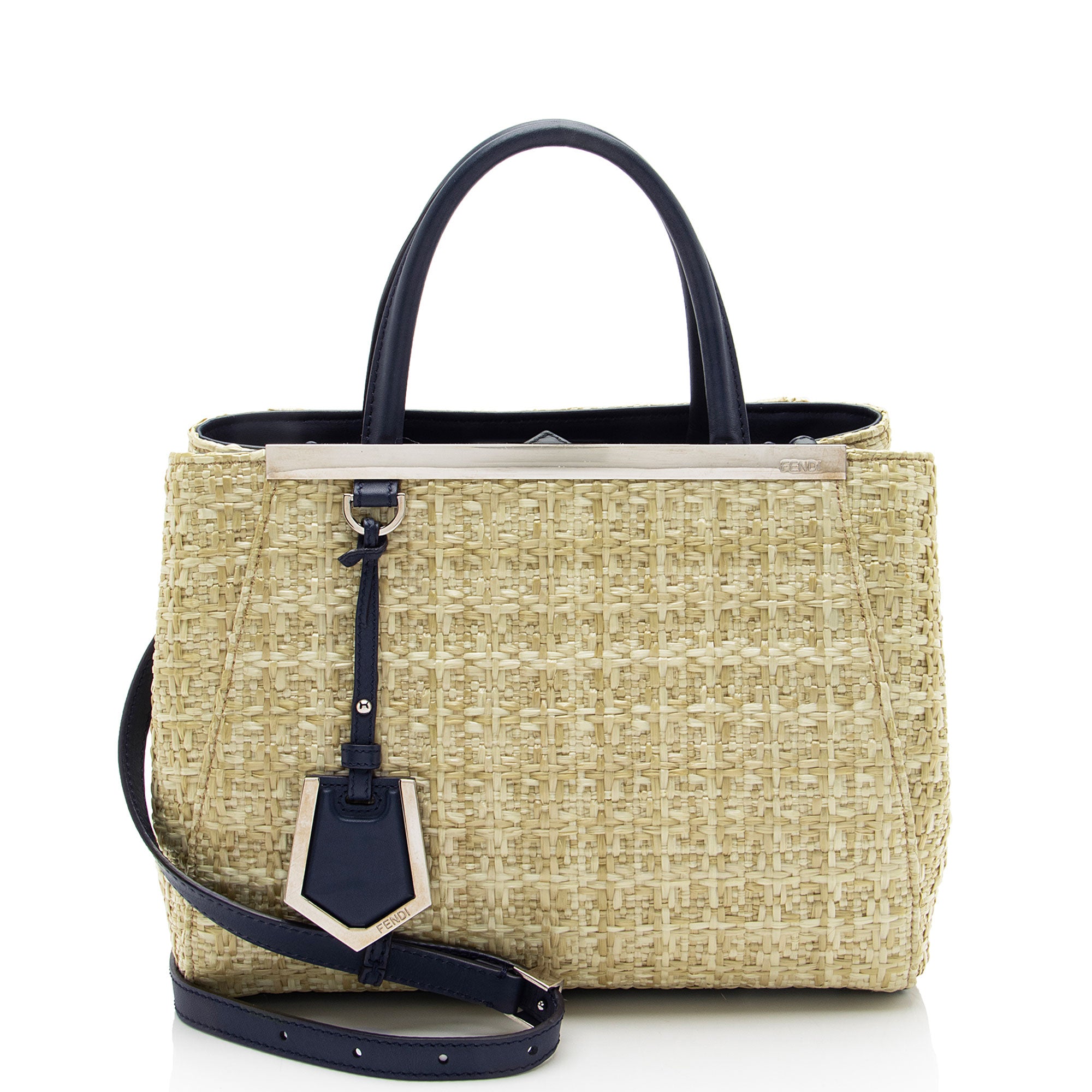 Fendi Raffia Petite 2Jours Tote