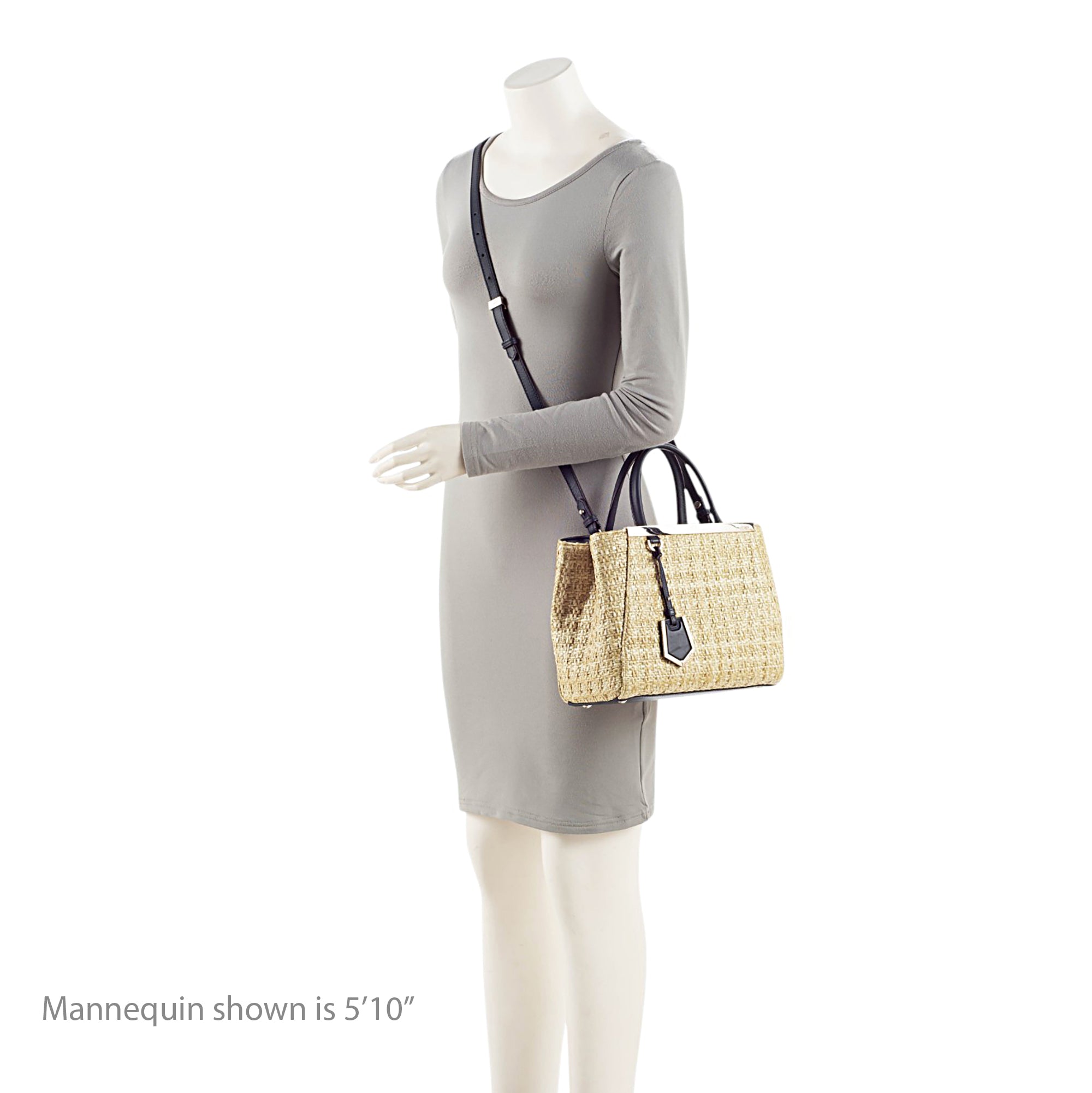 Fendi Raffia Petite 2Jours Tote