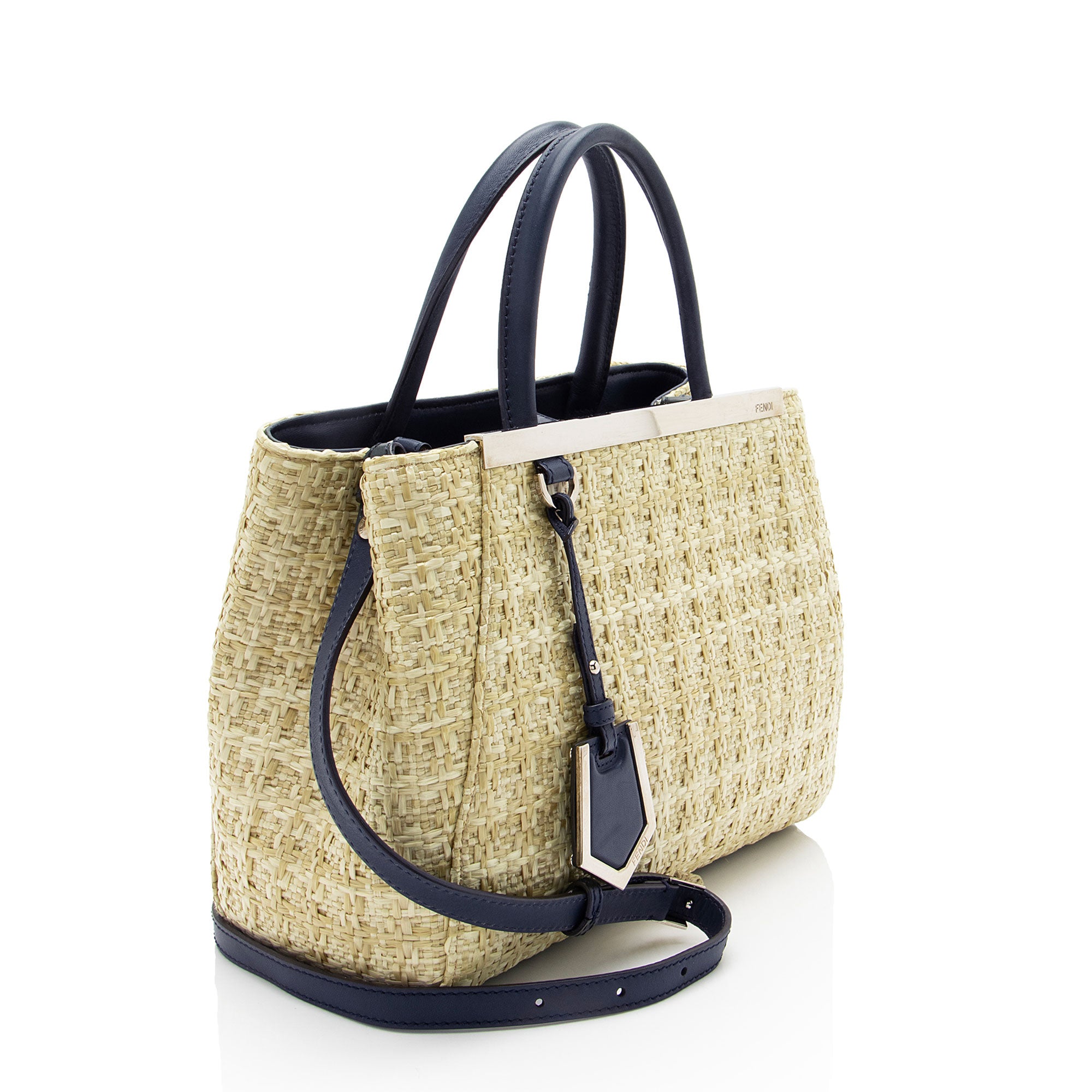 Fendi Raffia Petite 2Jours Tote