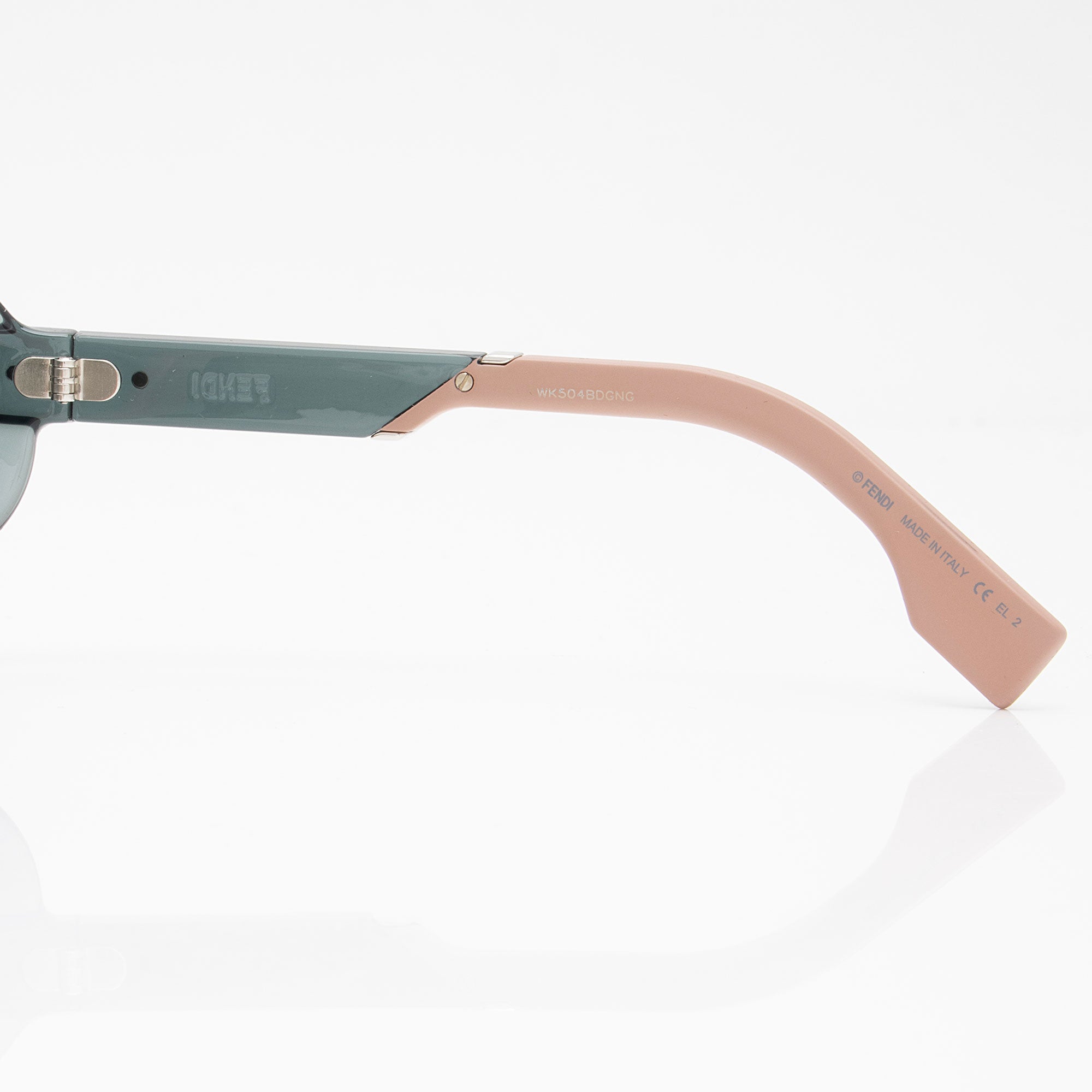 Fendi Striped Biker Shield Sunglasses