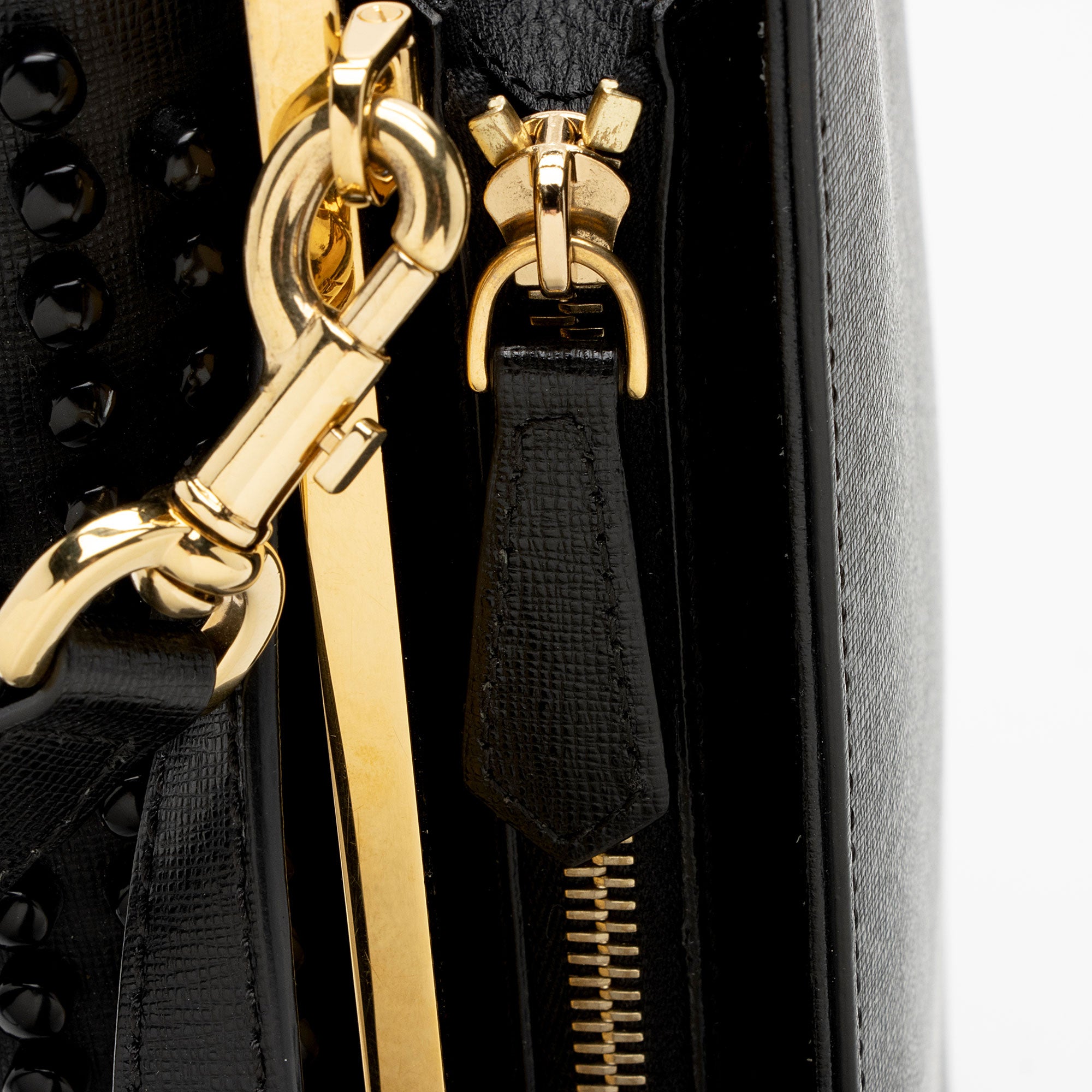 Fendi Studded Vitello Elite Demi Jour Monster Satchel (SHF-eH7Qgz)