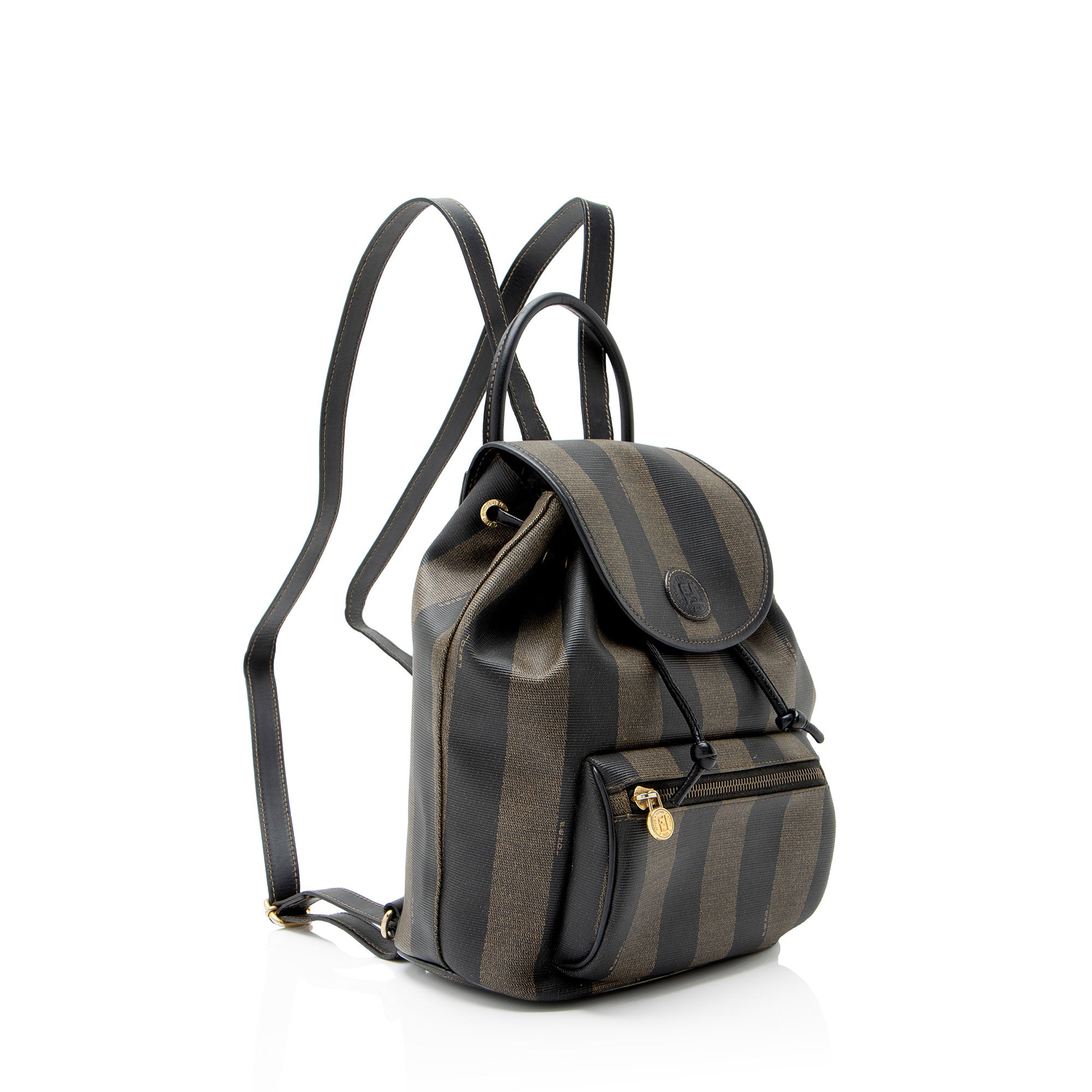 Fendi Vintage Pequin Drawstring Backpack