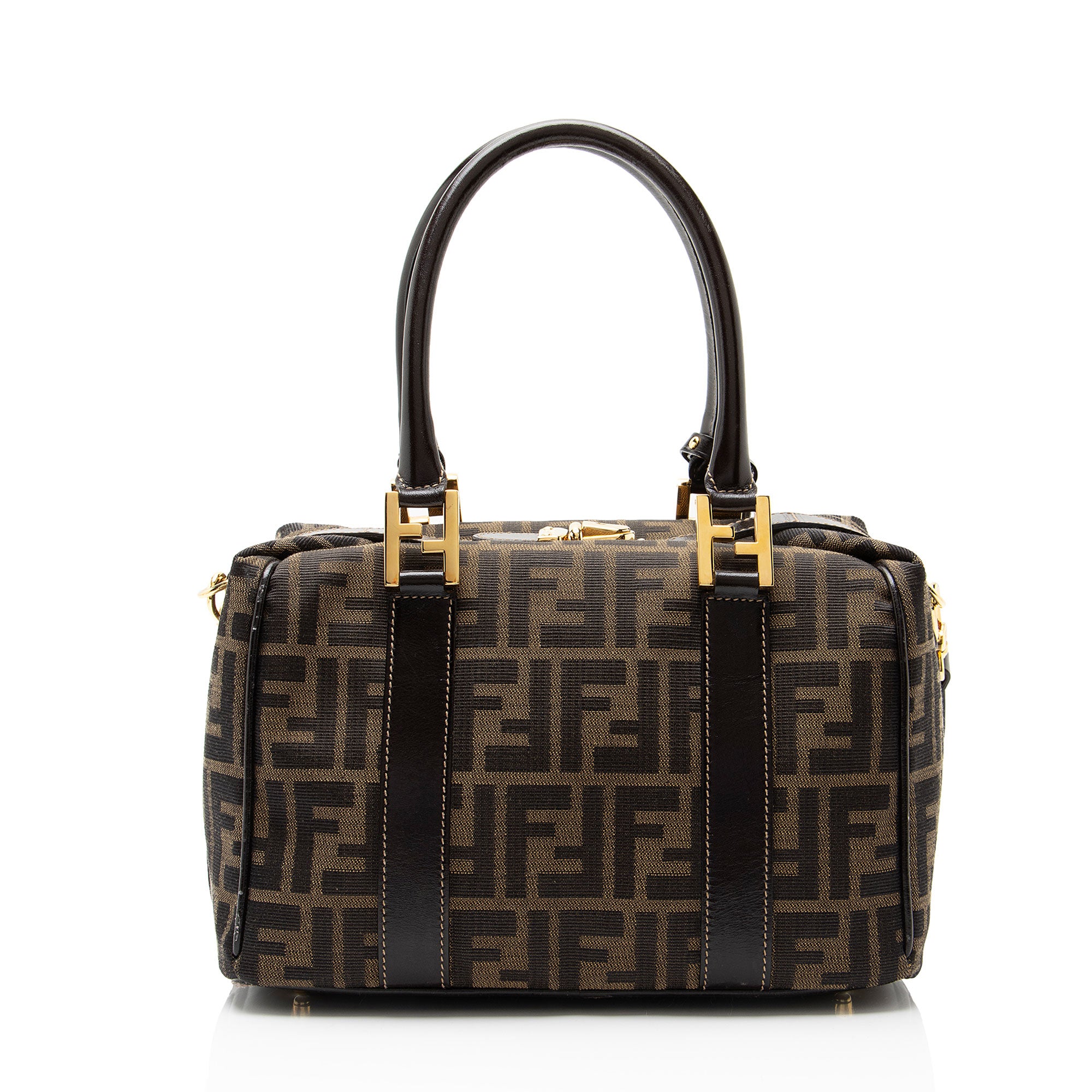 Fendi Vintage Zucca Small Boston Bag