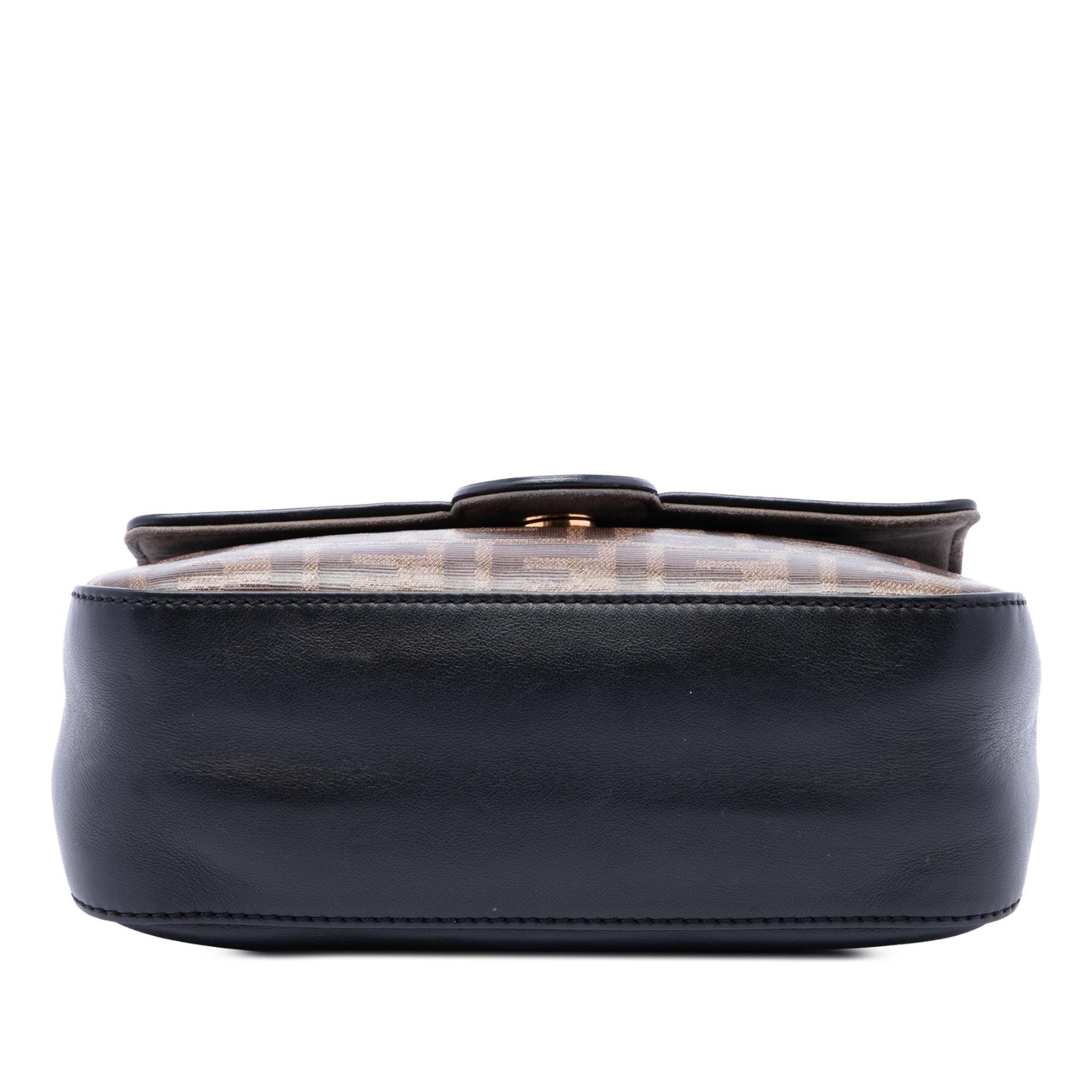 Fendi Vitello Grace and Glazed FF 1974 Double F Satchel