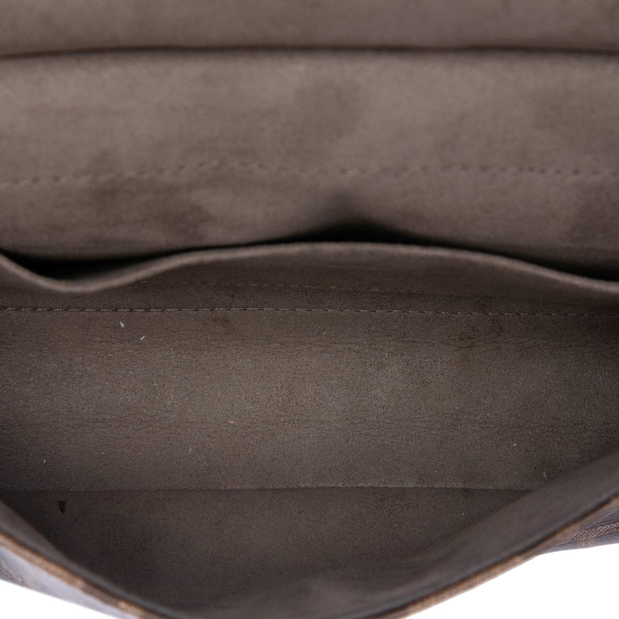 Fendi Vitello Grace and Glazed FF 1974 Double F Satchel