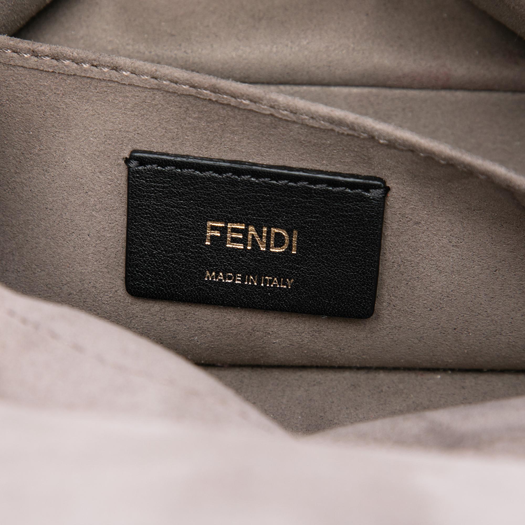 Fendi Vitello Grace and Glazed FF 1974 Double F Satchel