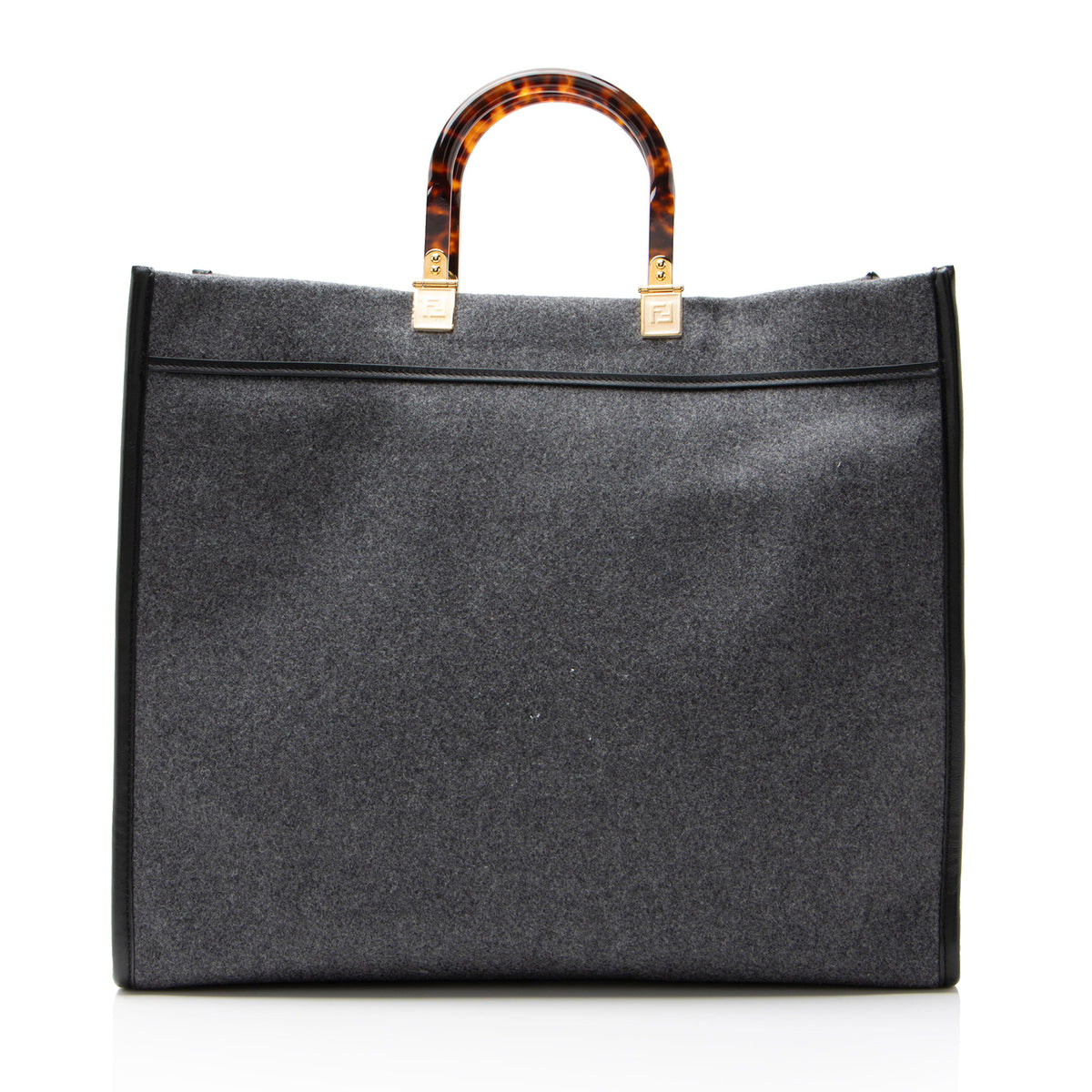 Fendi Wool Sunshine Large Shopper Tote