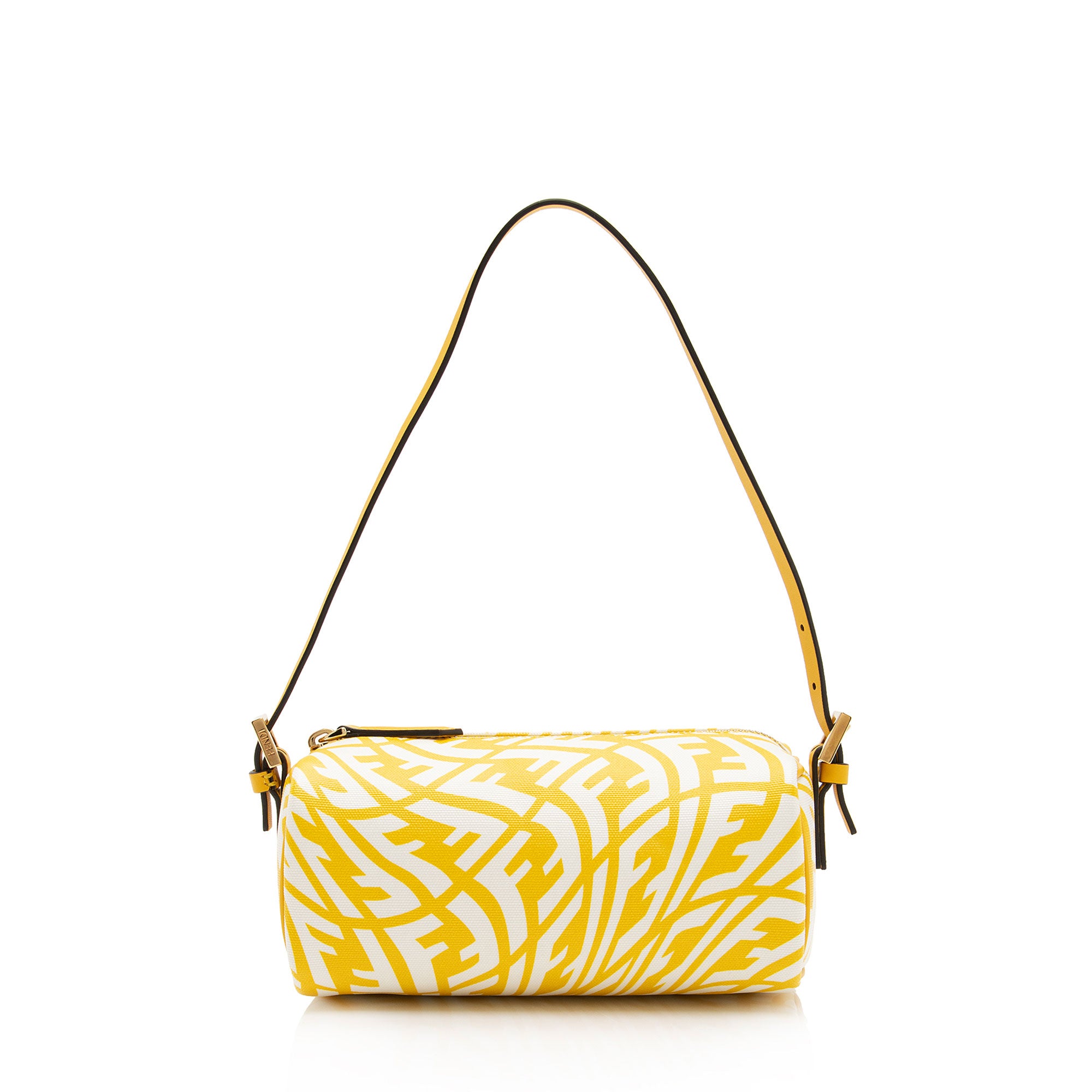 Fendi X Sarah Coleman Glazed Canvas FF Vertigo Mini Shoulder Bag (SHF-