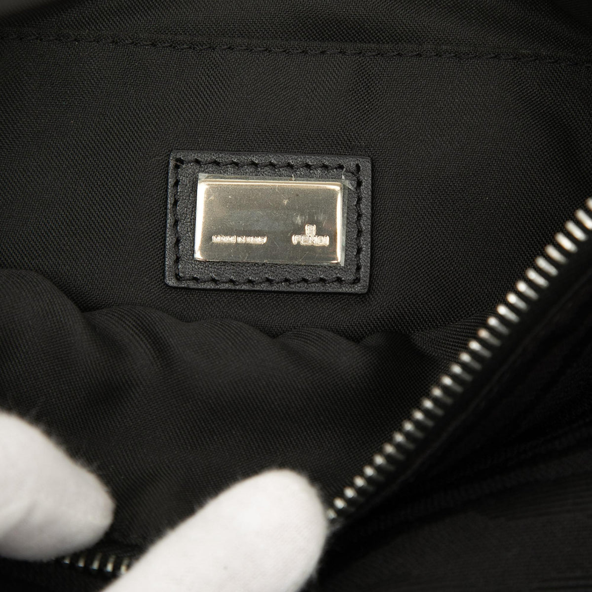 Fendi Zebra Print Canvas Hobo
