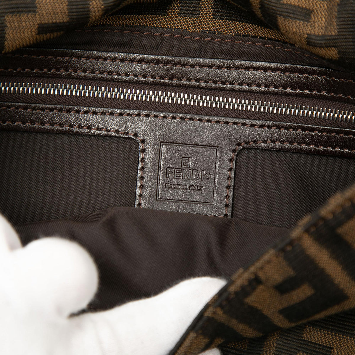 Fendi Zucca Canvas Baguette