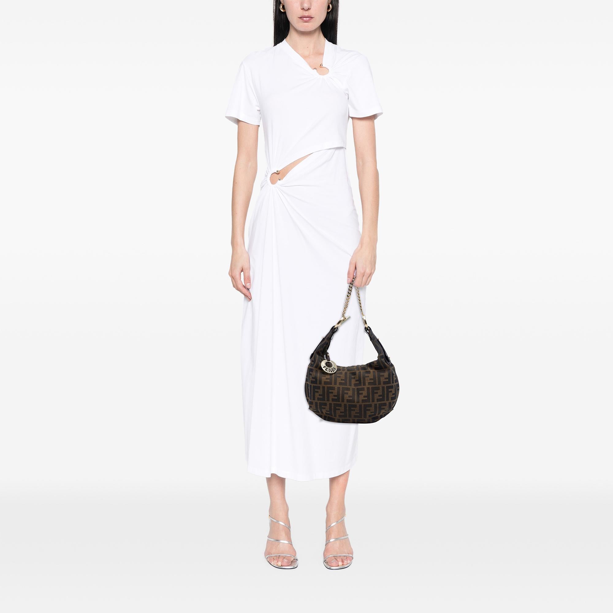 Fendi Zucca Canvas Chef Chain Hobo
