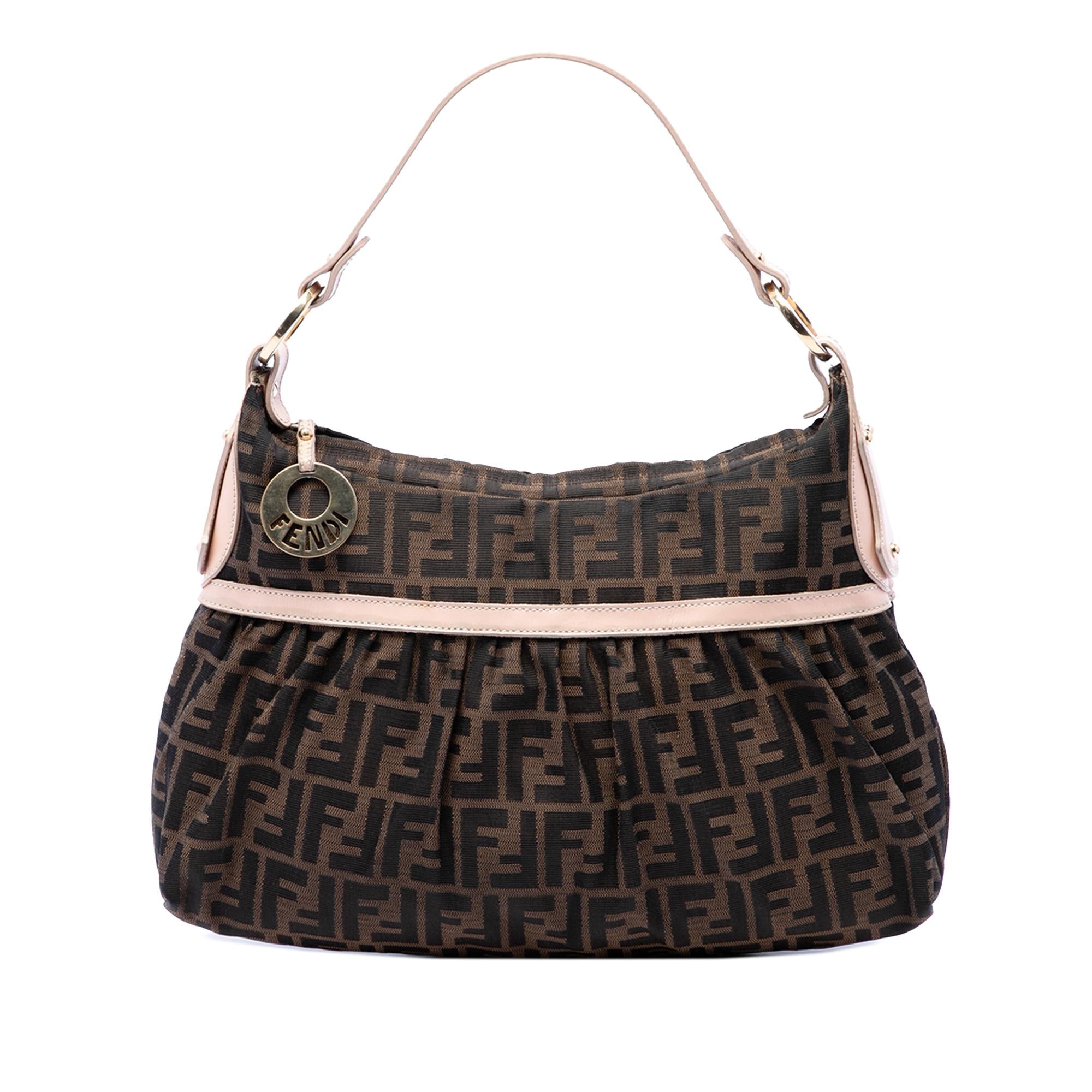 Fendi Zucca Canvas Chef Shoulder Bag