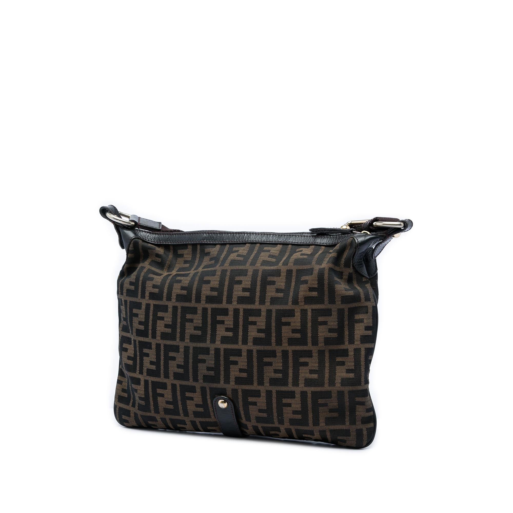 Fendi Zucca Canvas Chef Zip Crossbody