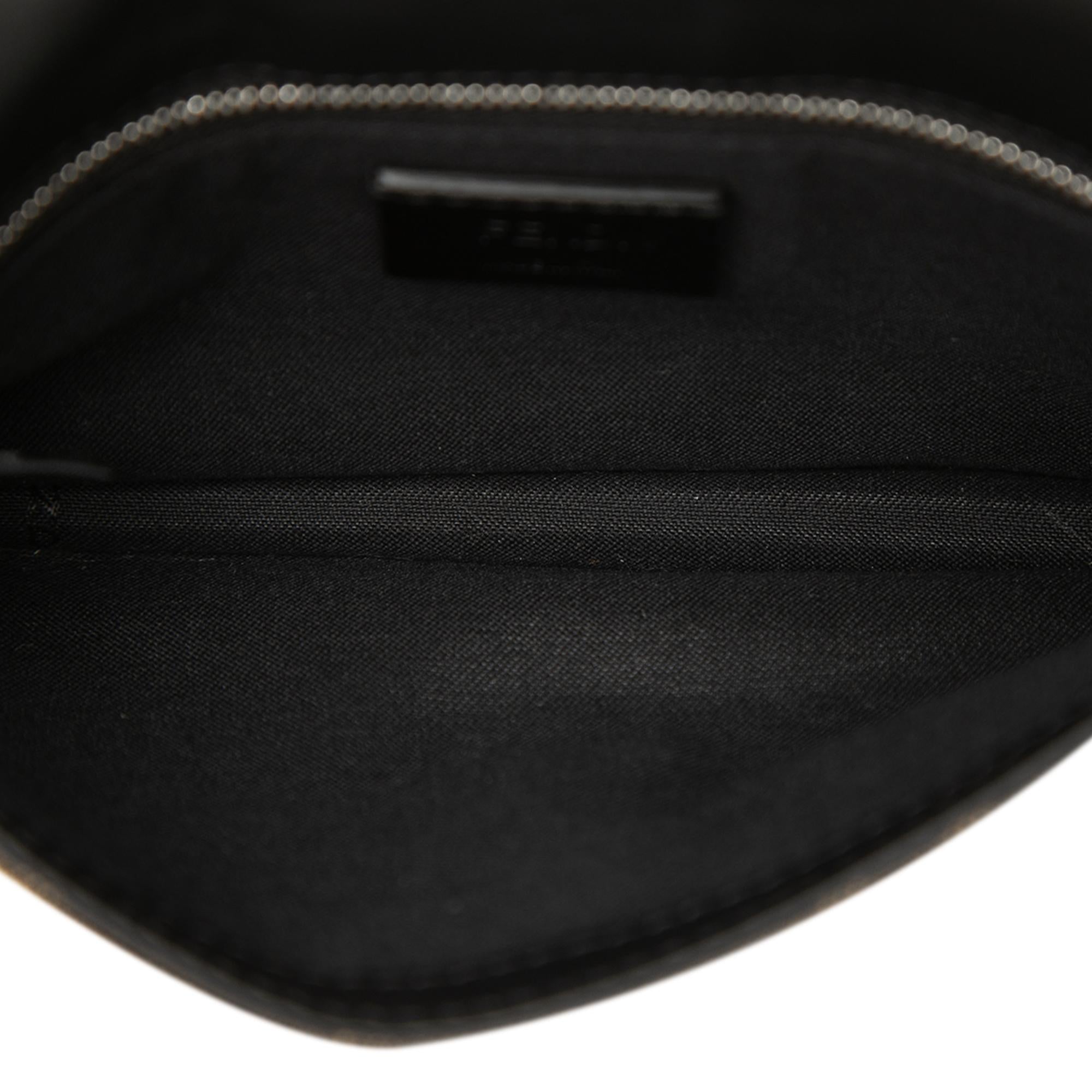 Fendi Zucca Canvas Convertible Baguette Pouch