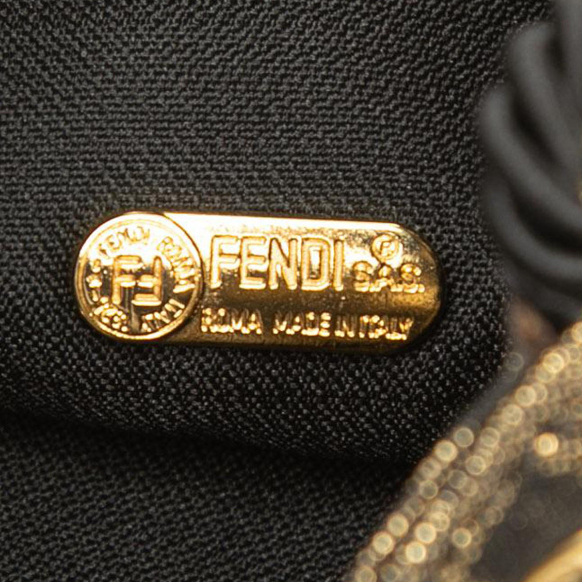 Fendi Zucca Canvas Drawstring Bucket Bag