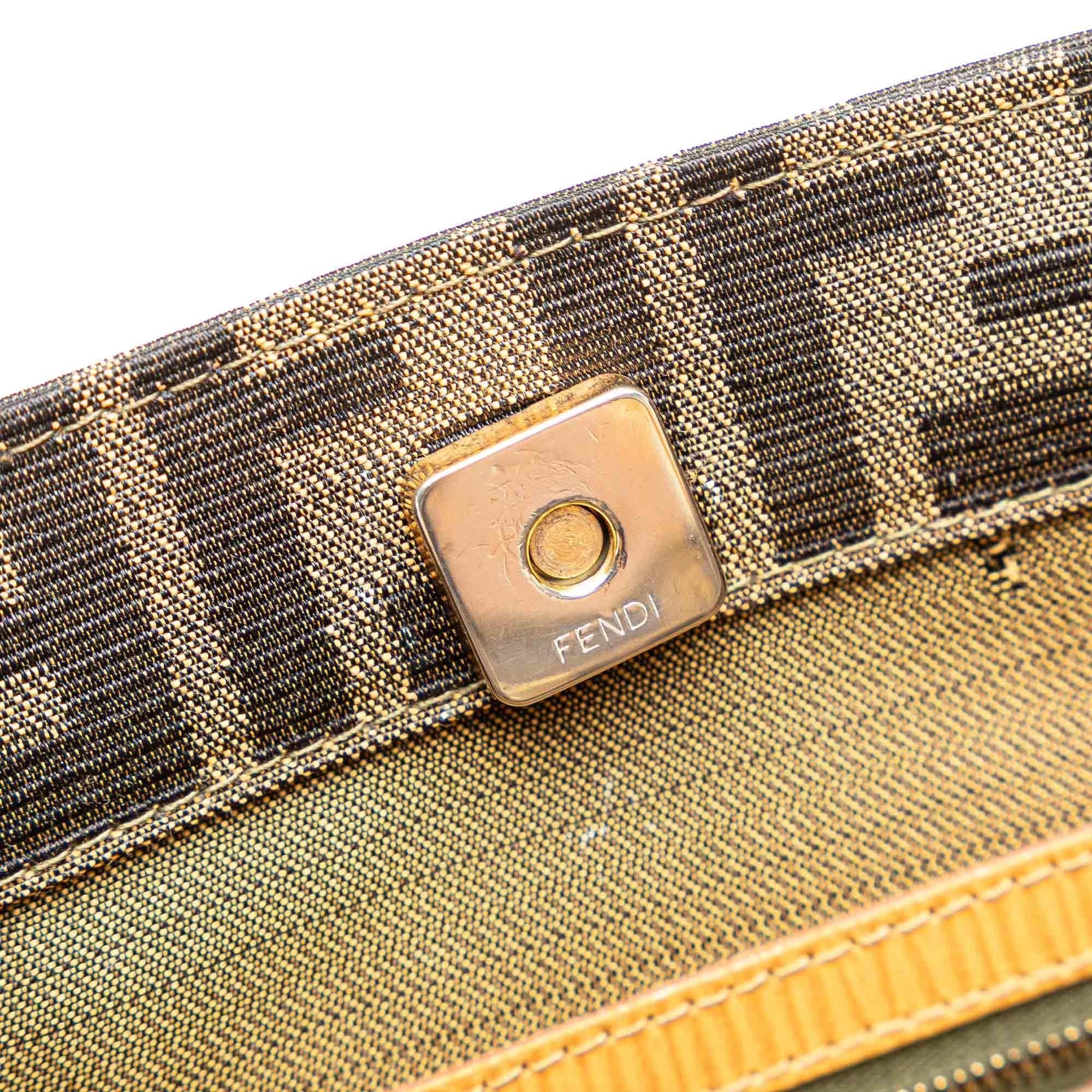 Fendi Zucca Canvas Front Pocket Tote