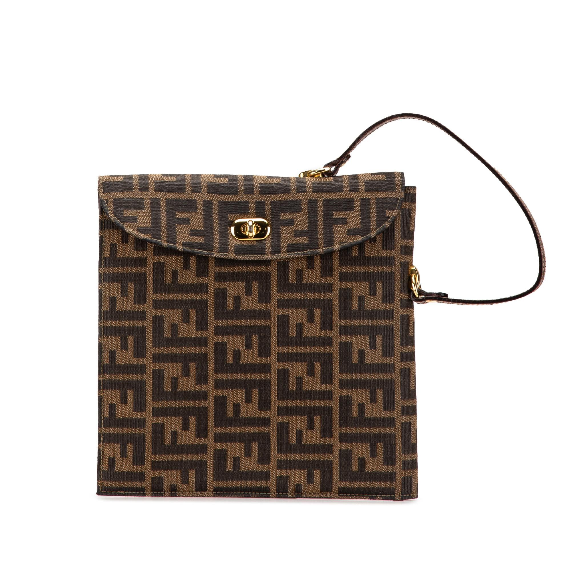 Fendi Zucca Canvas Handbag