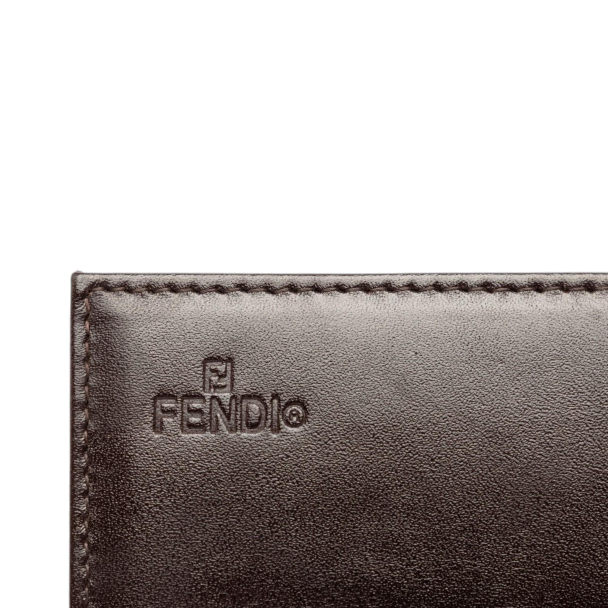 Fendi Zucca Canvas Long Wallet