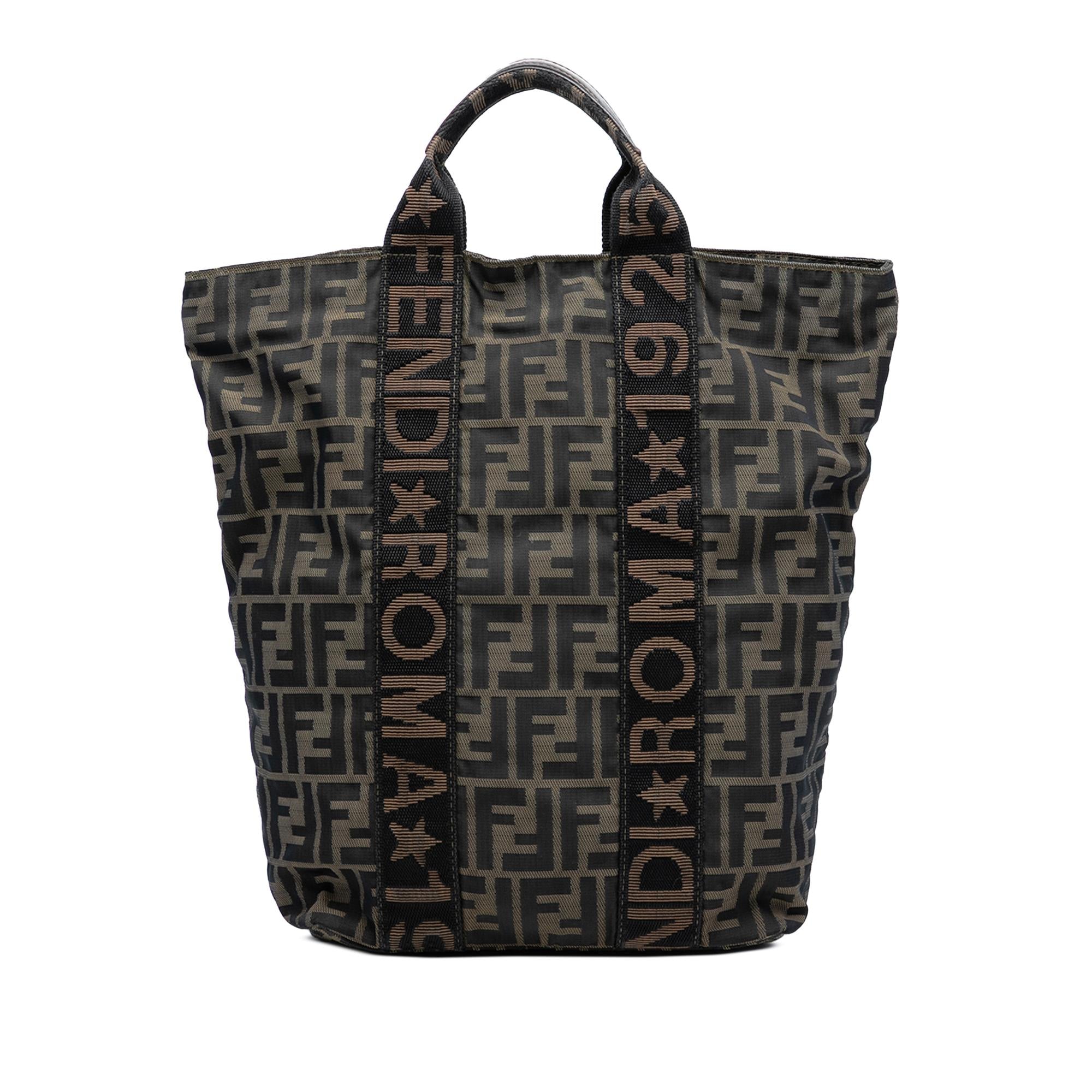 Fendi Zucca Canvas Roma 1925 Shopping Tote