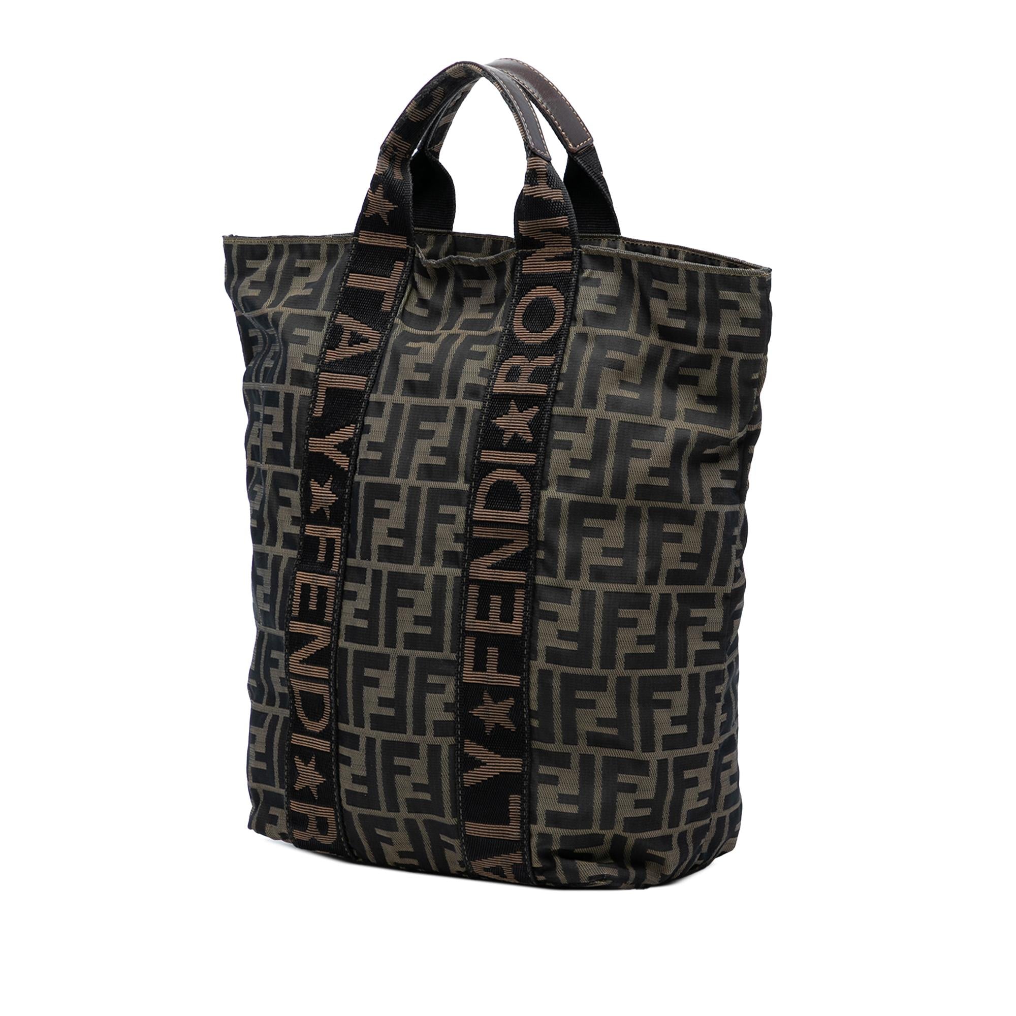 Fendi Zucca Canvas Roma 1925 Shopping Tote