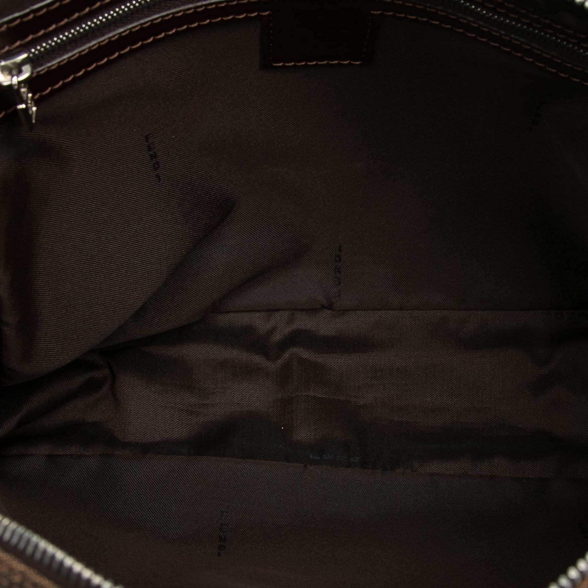 Fendi Zucca Canvas Satchel