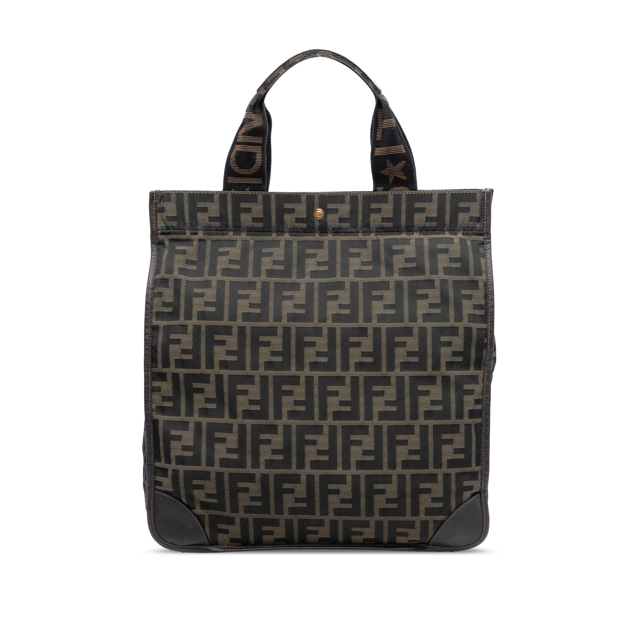 Fendi Zucca Canvas Shopping Tote