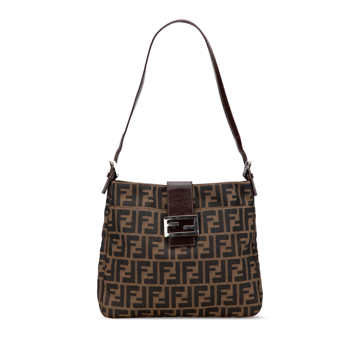 Fendi Zucca Canvas Shoulder Bag