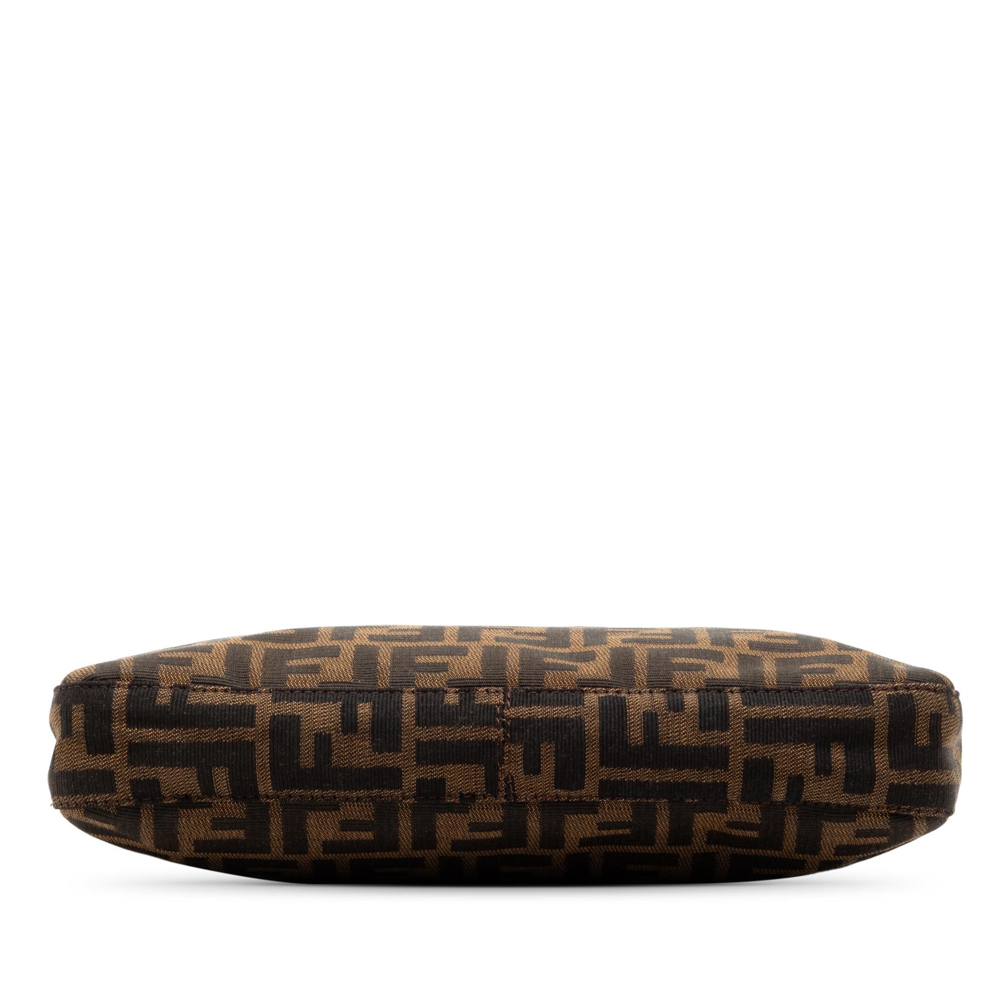 Fendi Zucca Canvas Shoulder Bag