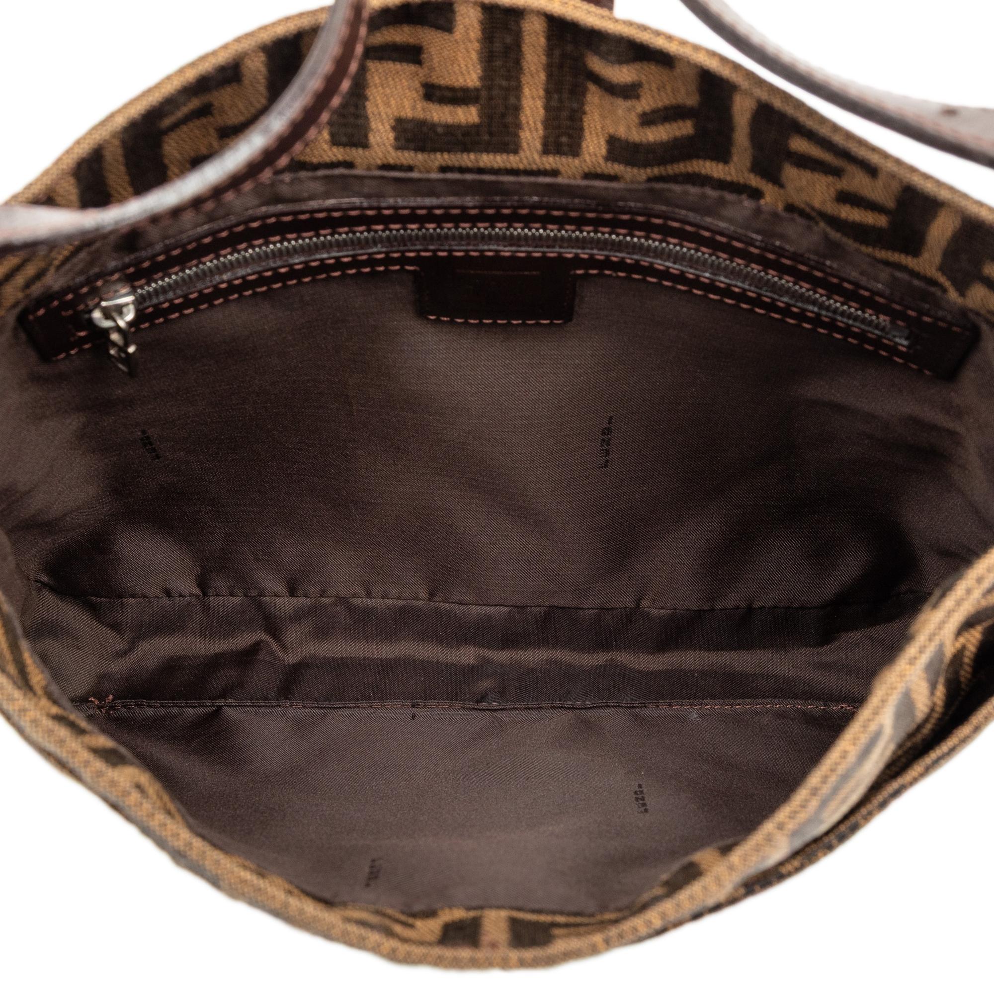 Fendi Zucca Canvas Shoulder Bag