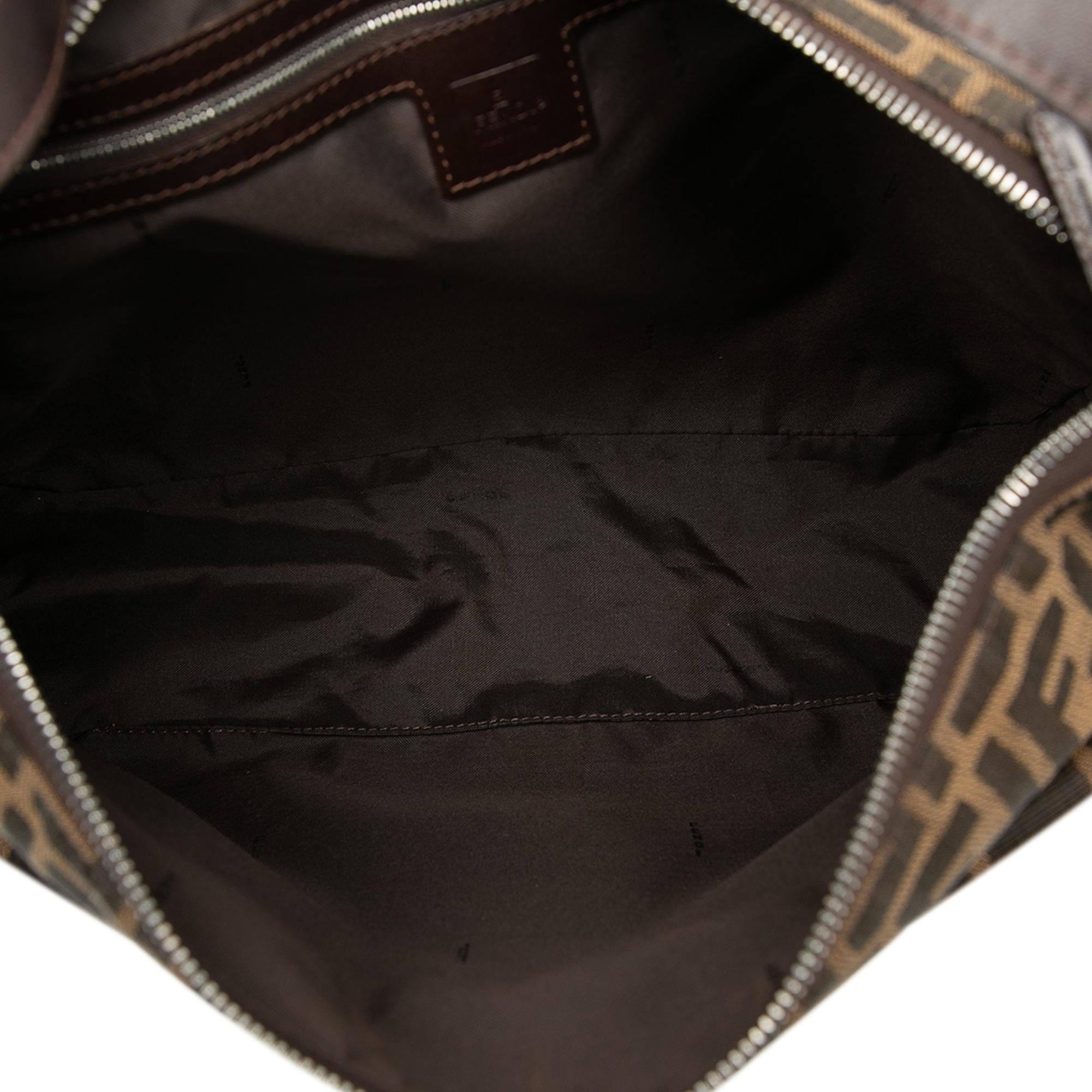 Fendi Zucca Canvas Shoulder Bag