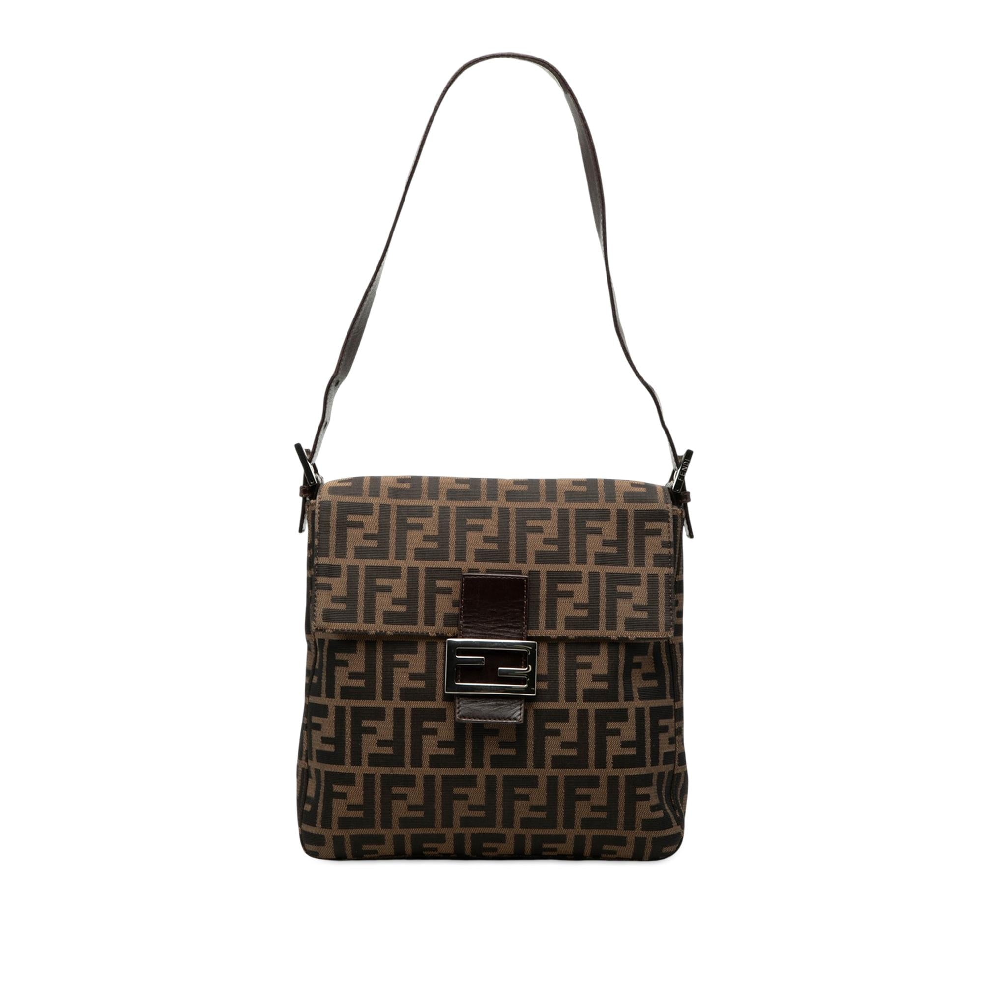 Fendi Zucca Canvas Shoulder Bag