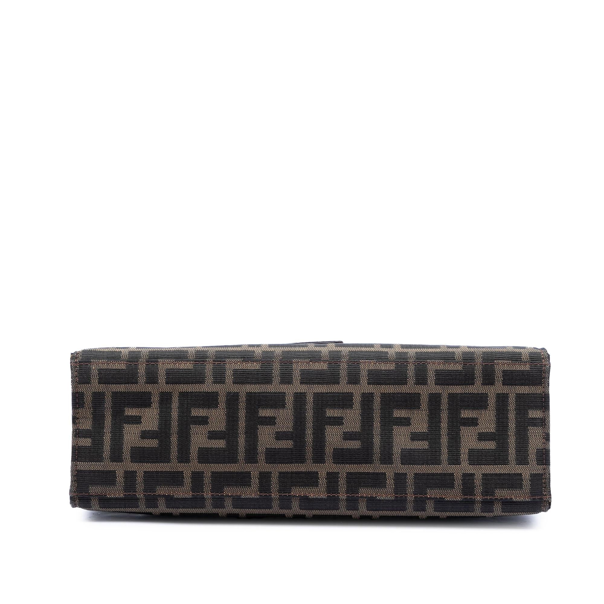 Fendi Zucca Canvas Shoulder Bag