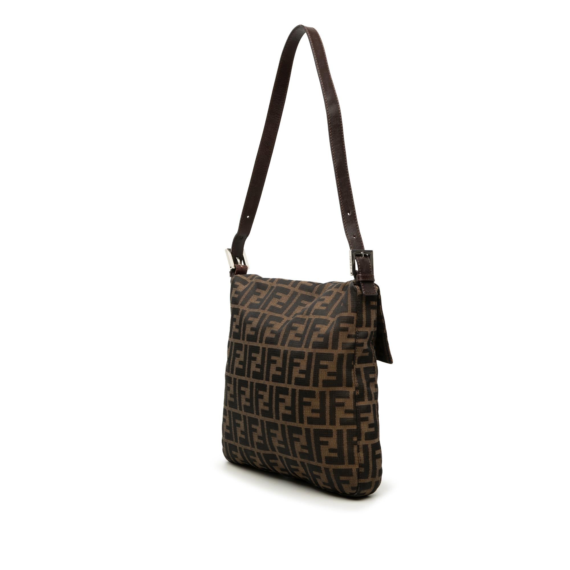 Fendi Zucca Canvas Shoulder Bag