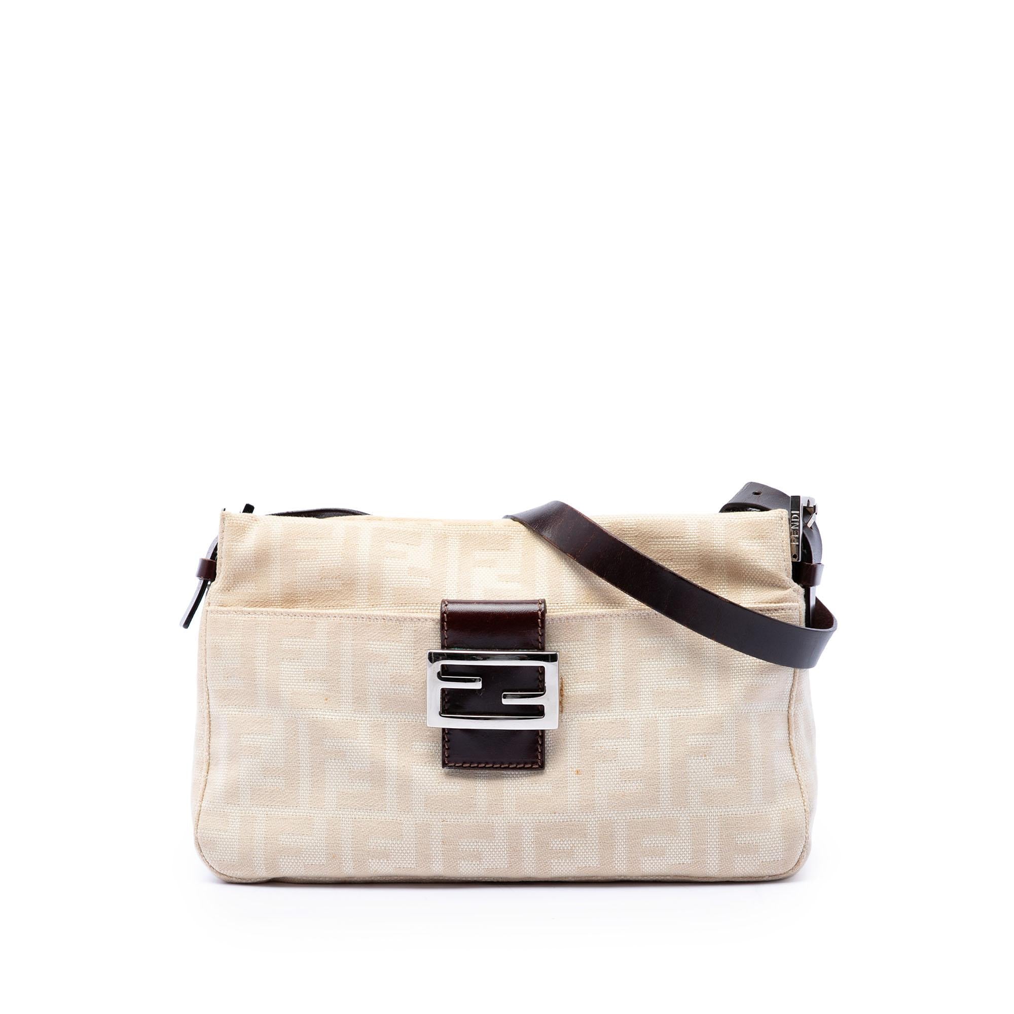 Fendi Zucca Canvas Shoulder Bag