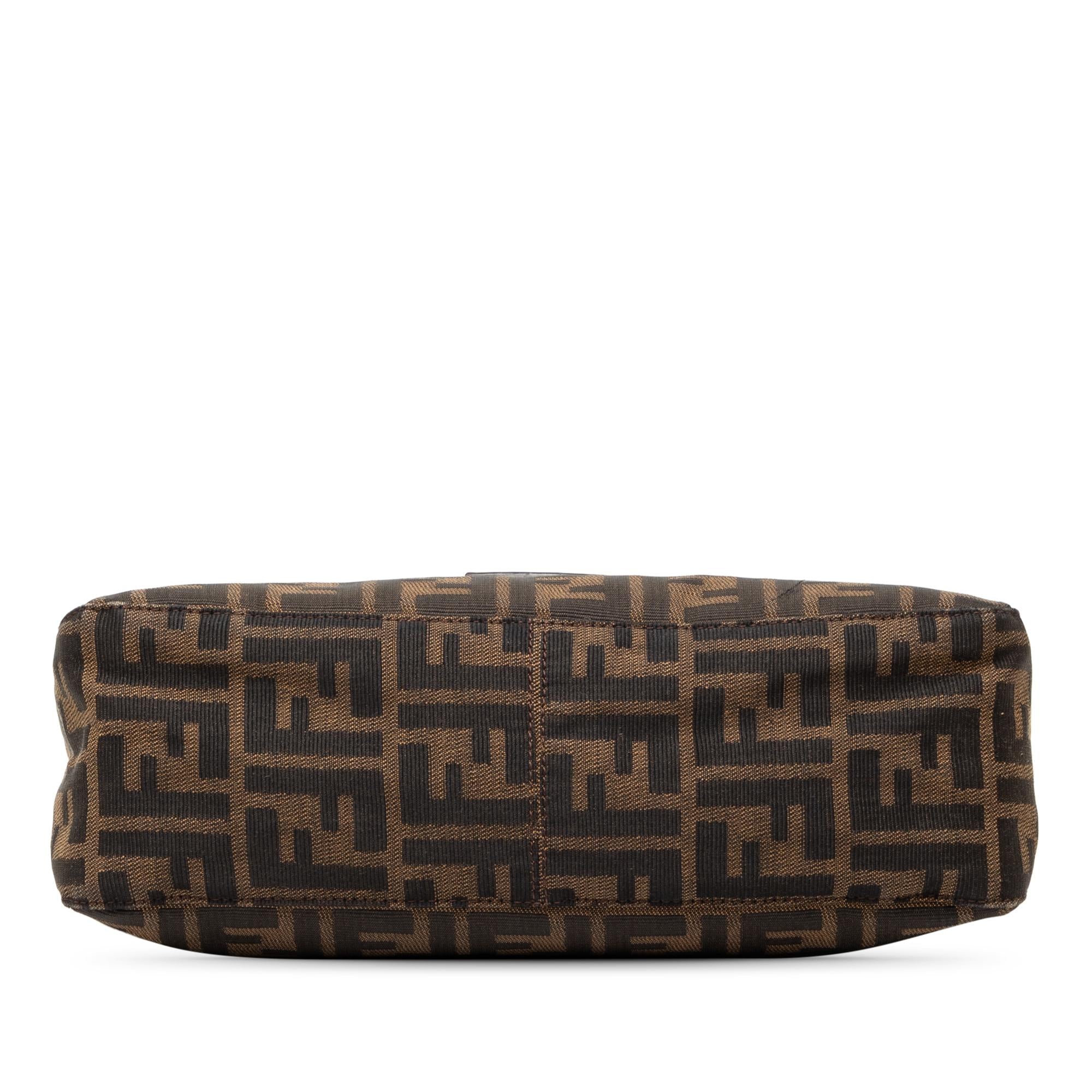 Fendi Zucca Canvas Shoulder Bag