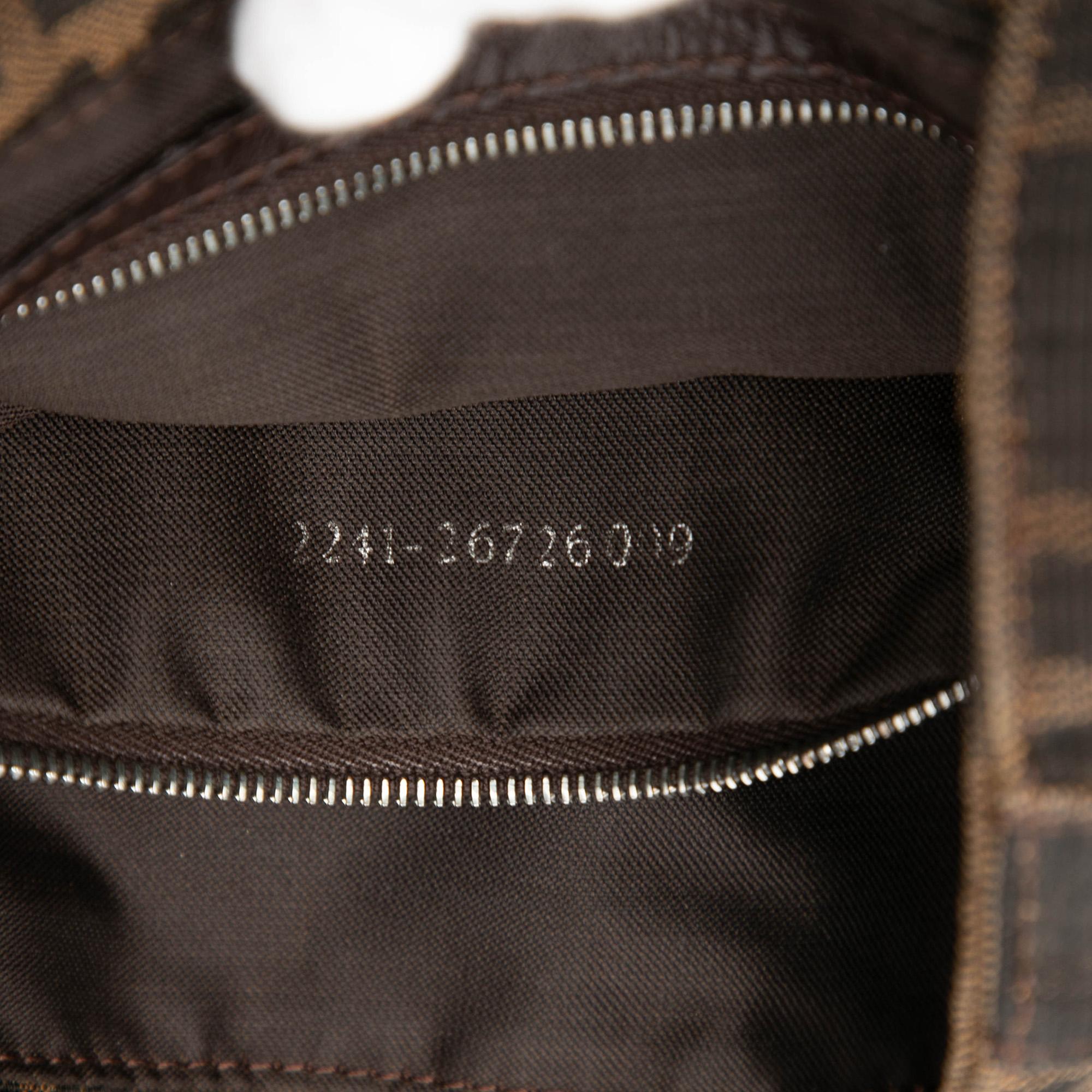Fendi Zucca Canvas Shoulder Bag