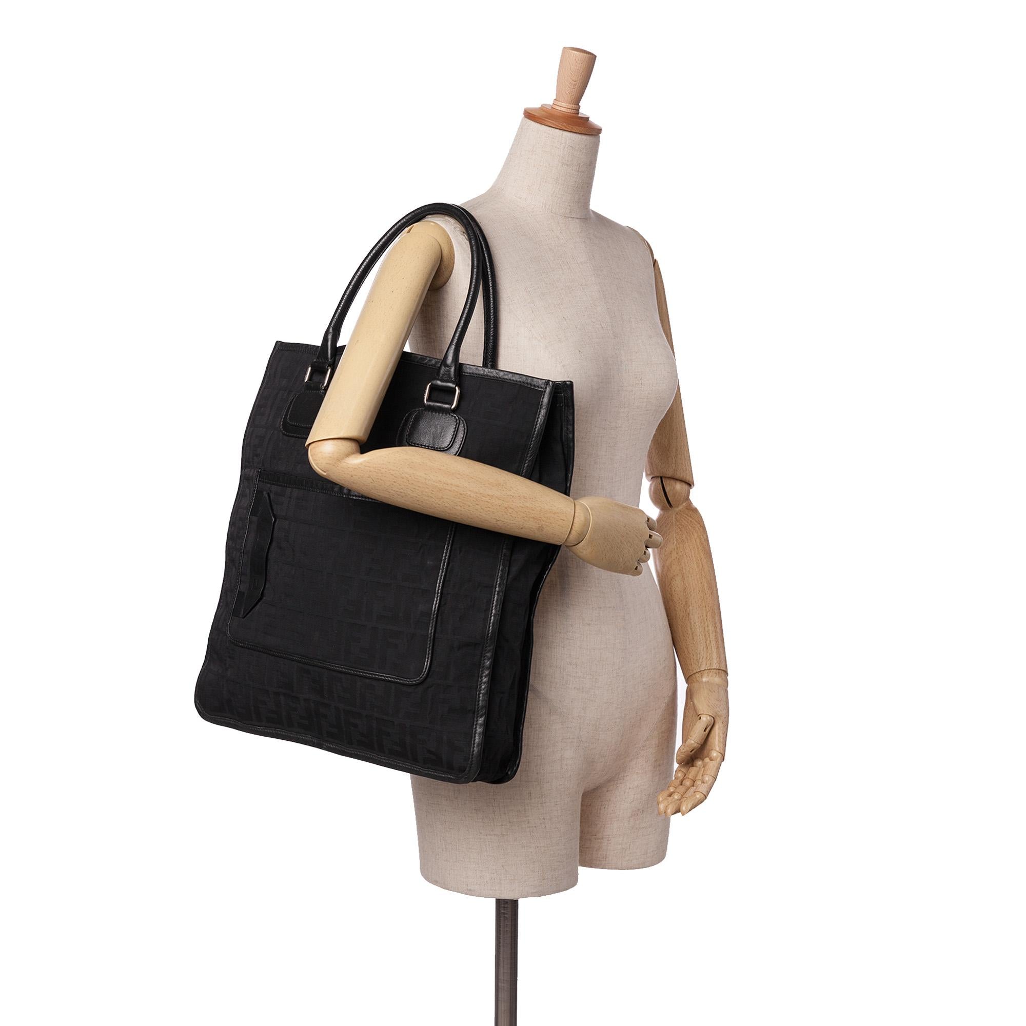 Fendi Zucca Canvas Tall Tote