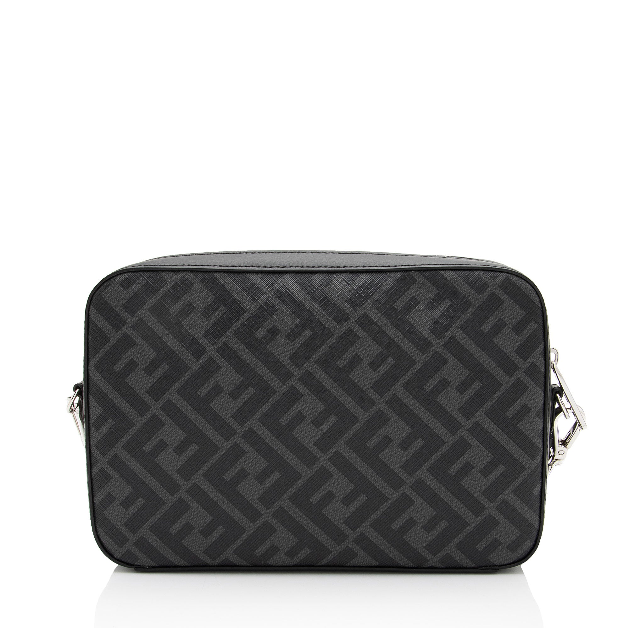 Fendi Zucca Coated Canvas Leather Diagonal Camera Bag