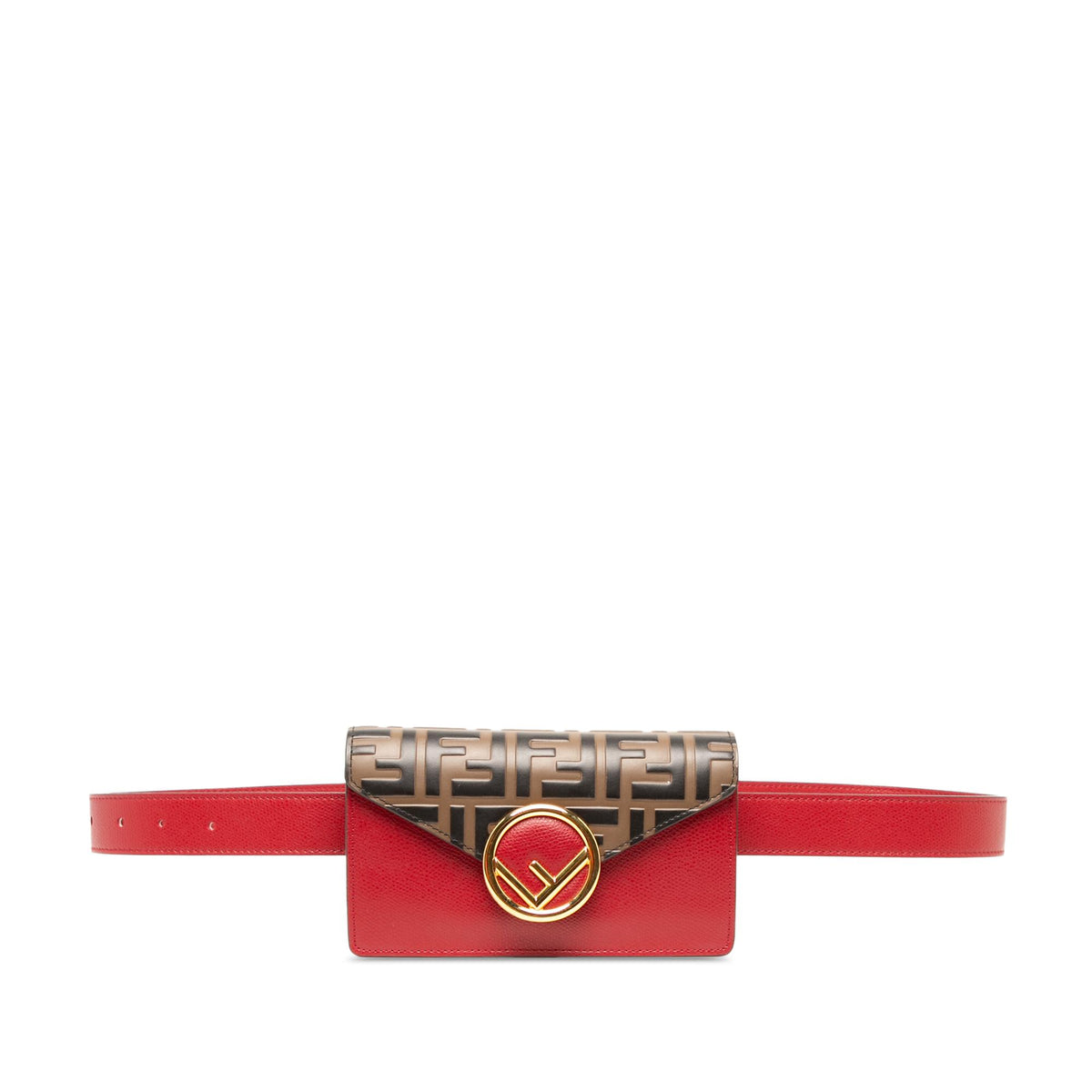Fendi Zucca Embossed Leather F is Fendi Convertible Belt Bag