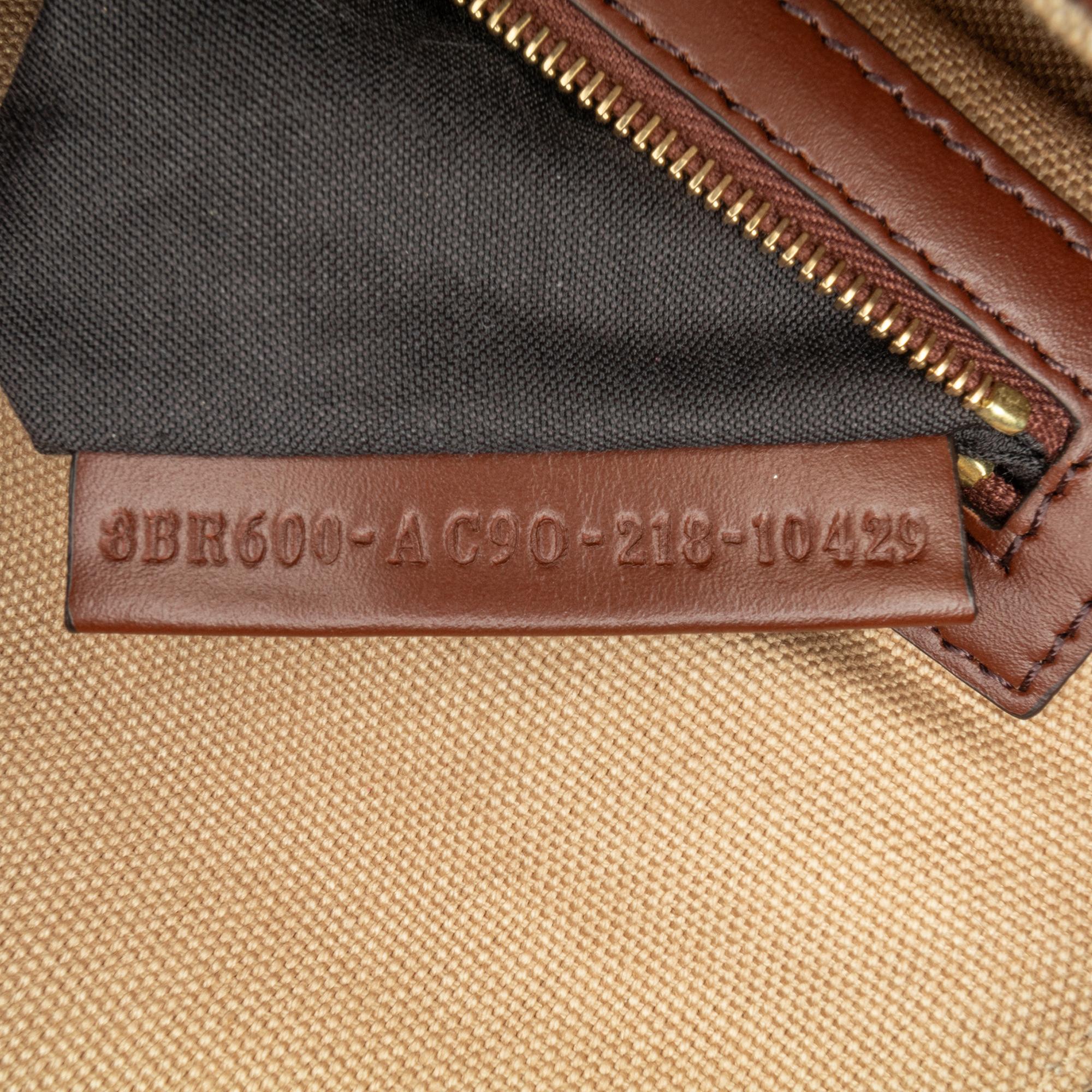 Fendi Zucca Embroidered Canvas Baguette Satchel