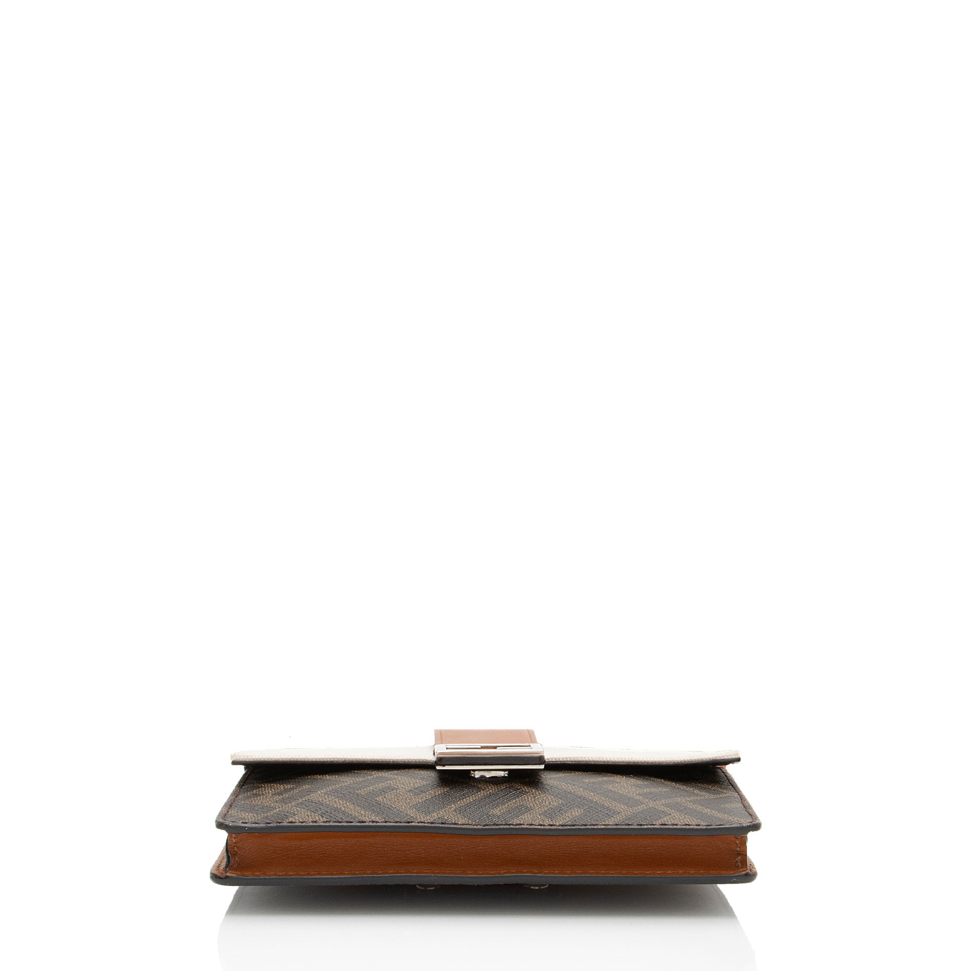Fendi Zucca FF Canvas Baugette Crossbody