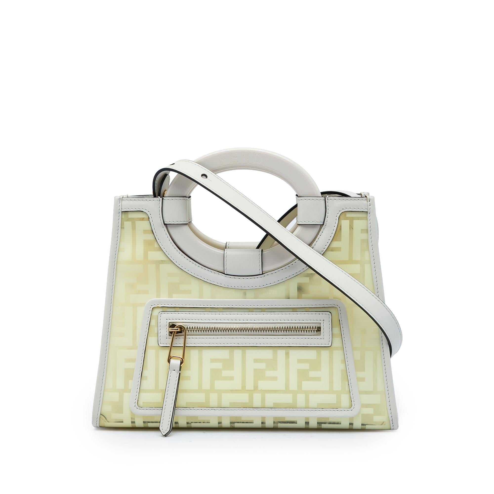 Fendi Zucca PVC Runaway Shopper Satchel