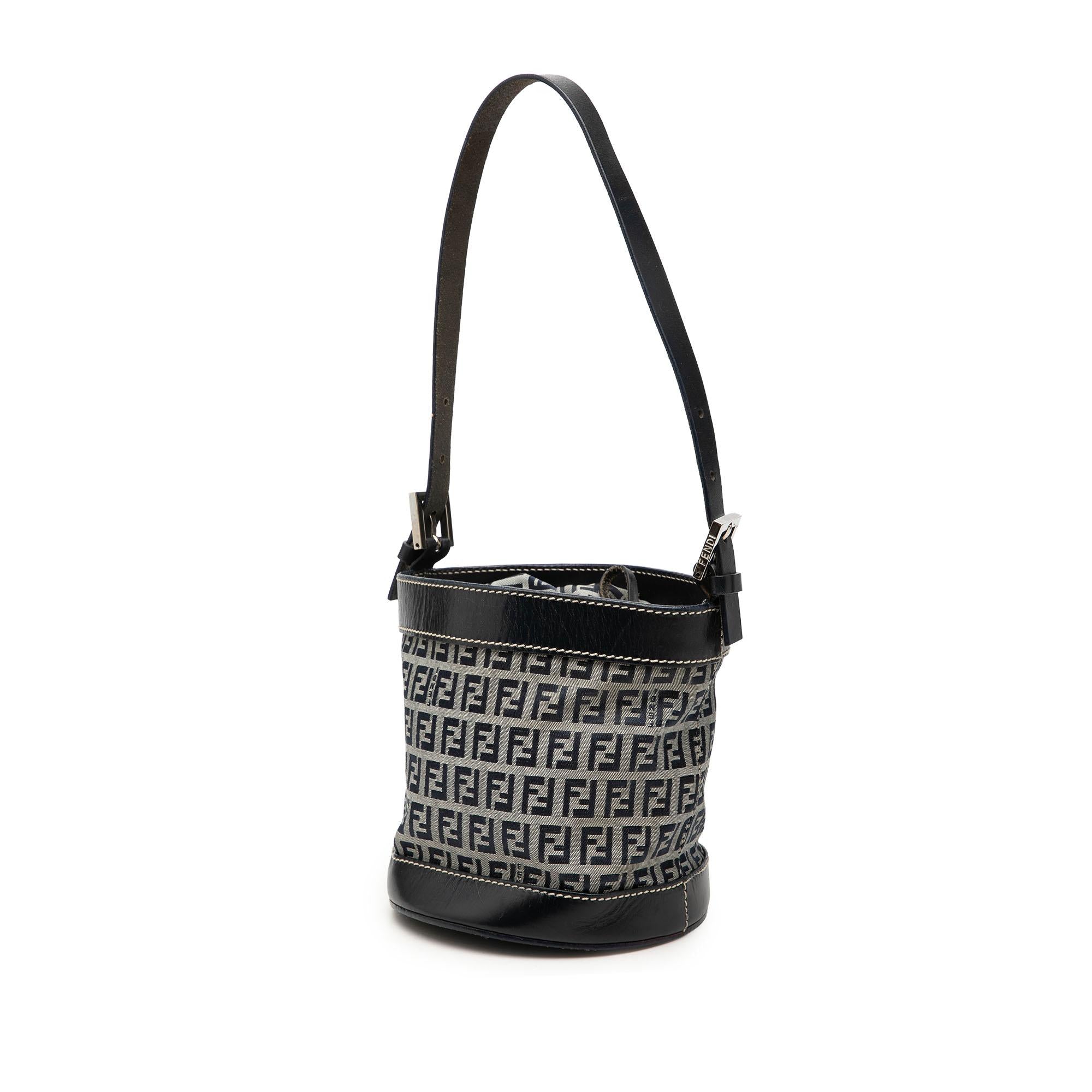 Fendi Zucchino Canvas Bucket Bag